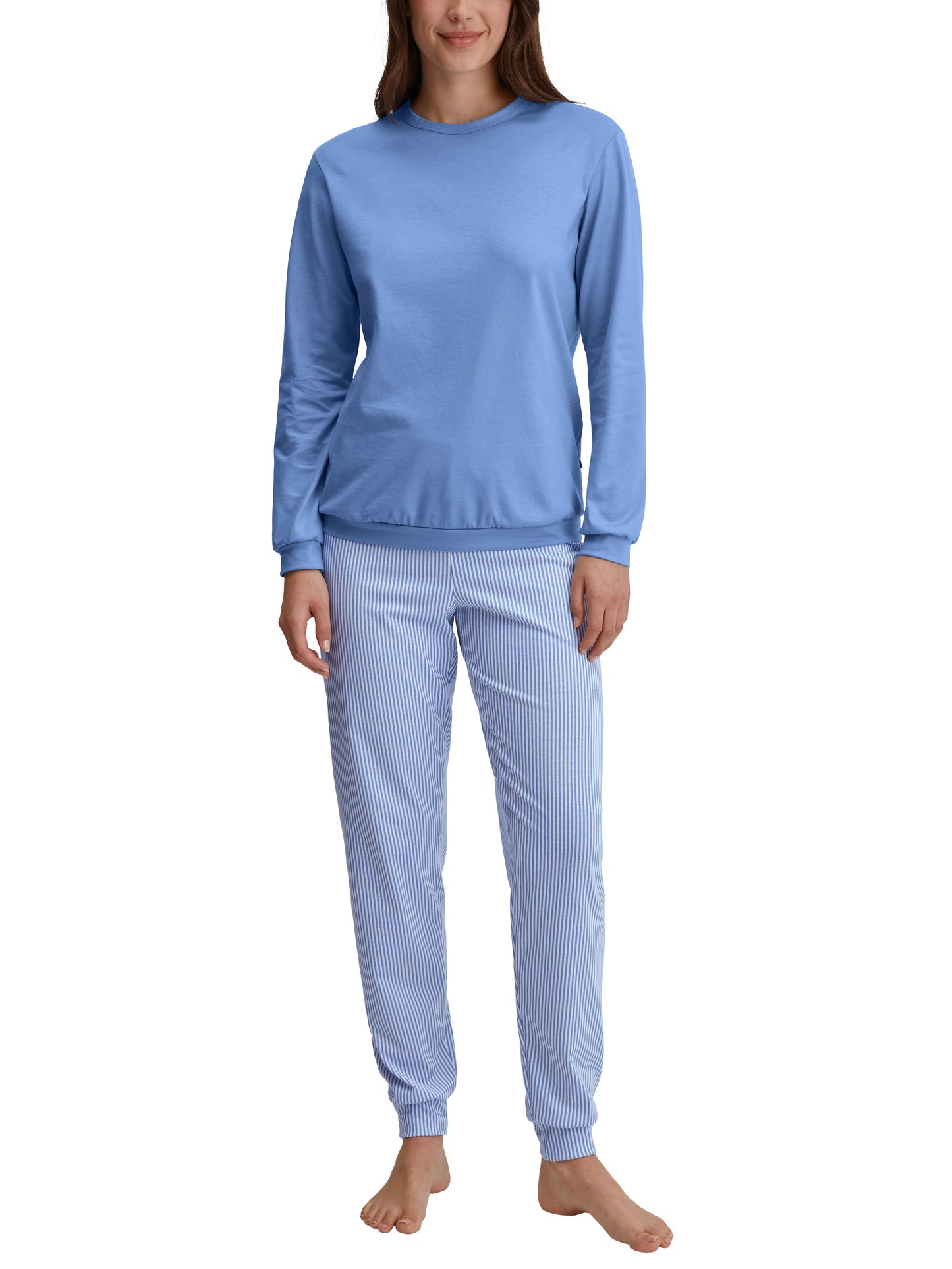 WOMEN Pyjamas with cuff (Hydrangea Blue)