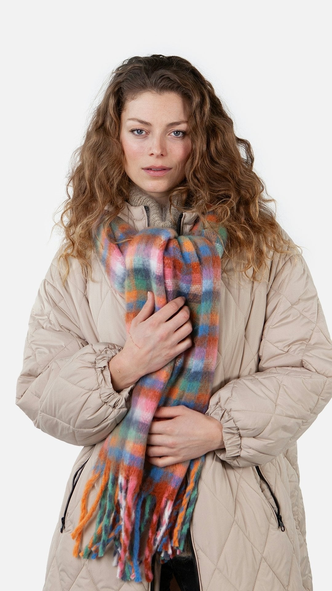 Plaity Scarf (Pink Pink)