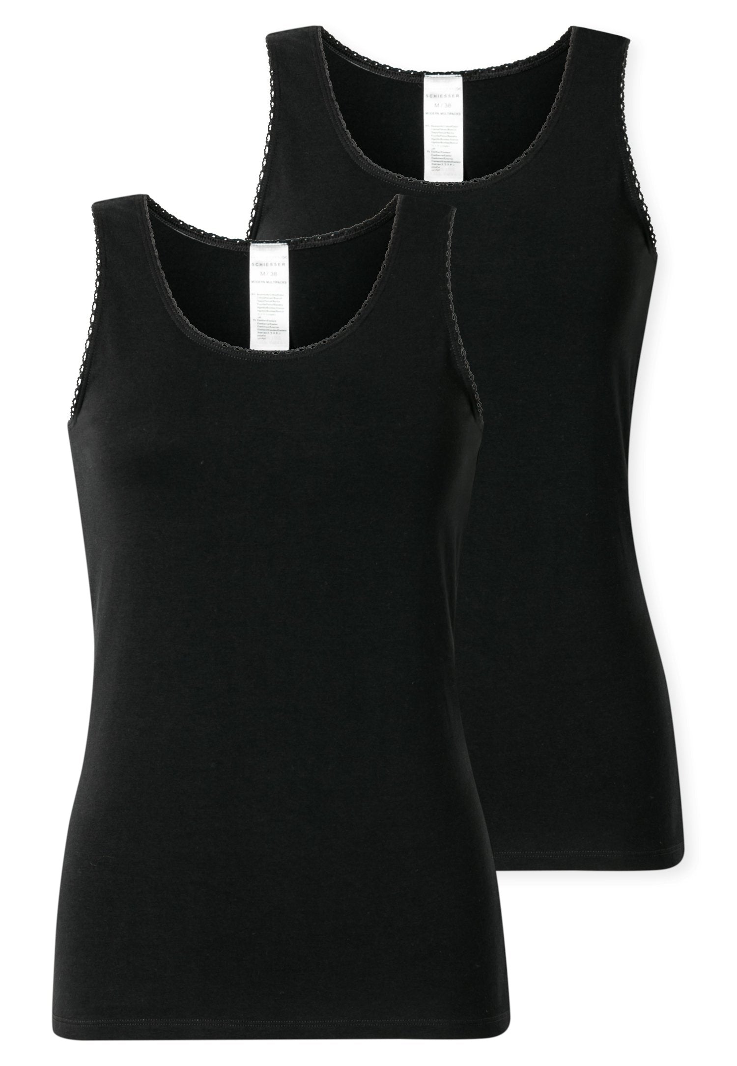 2PACK Trägertop (Schwarz)