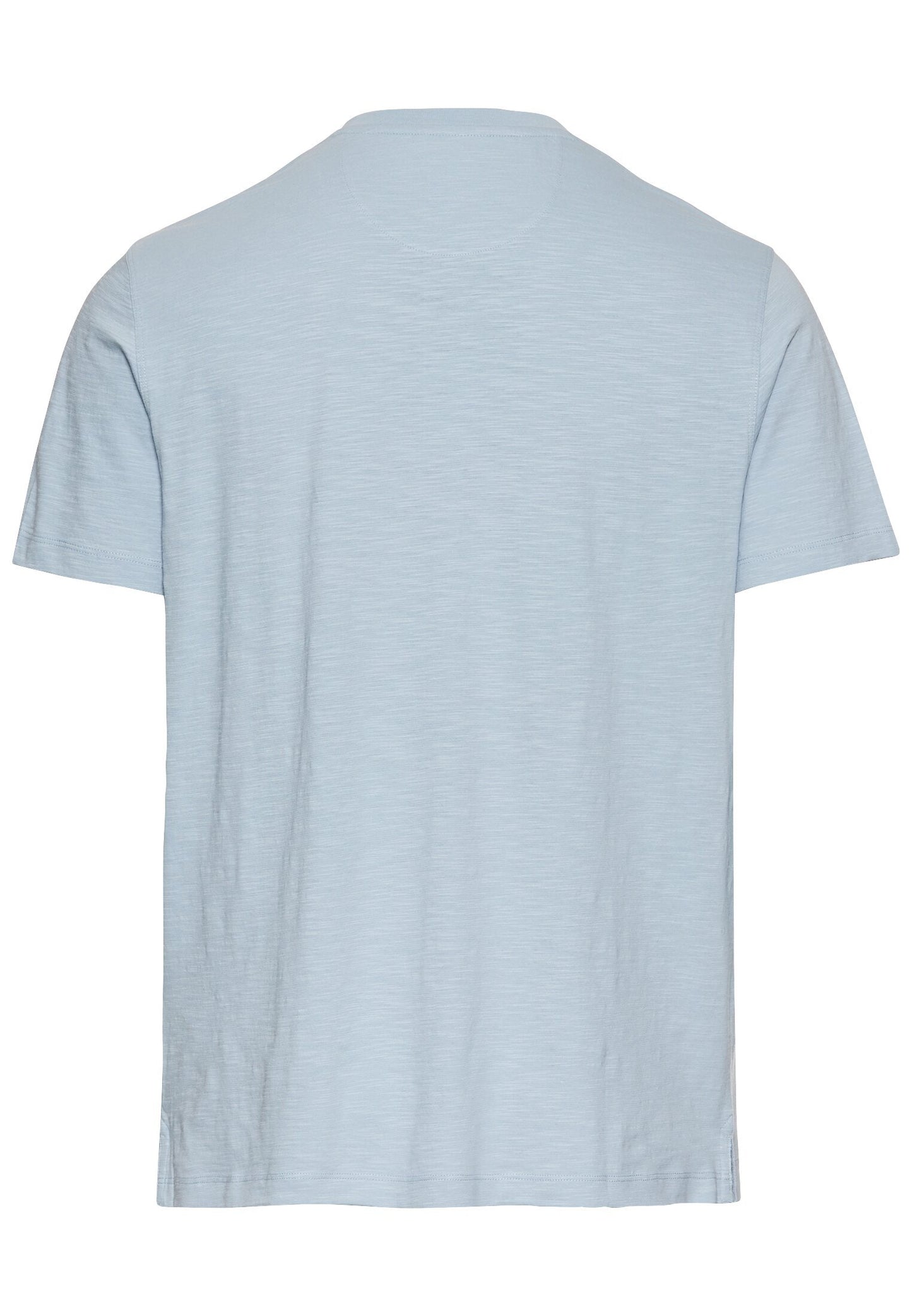 Kurzarm Henley aus Organic Cotton (Smoke Blue)