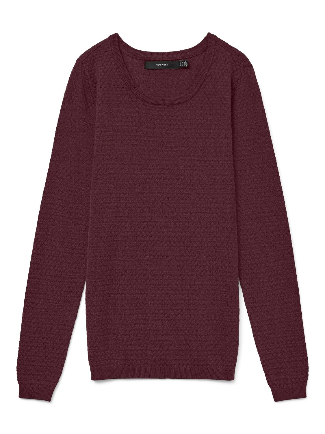 Vmcare Structure Ls O-neck Blou Noos (Winetasting)