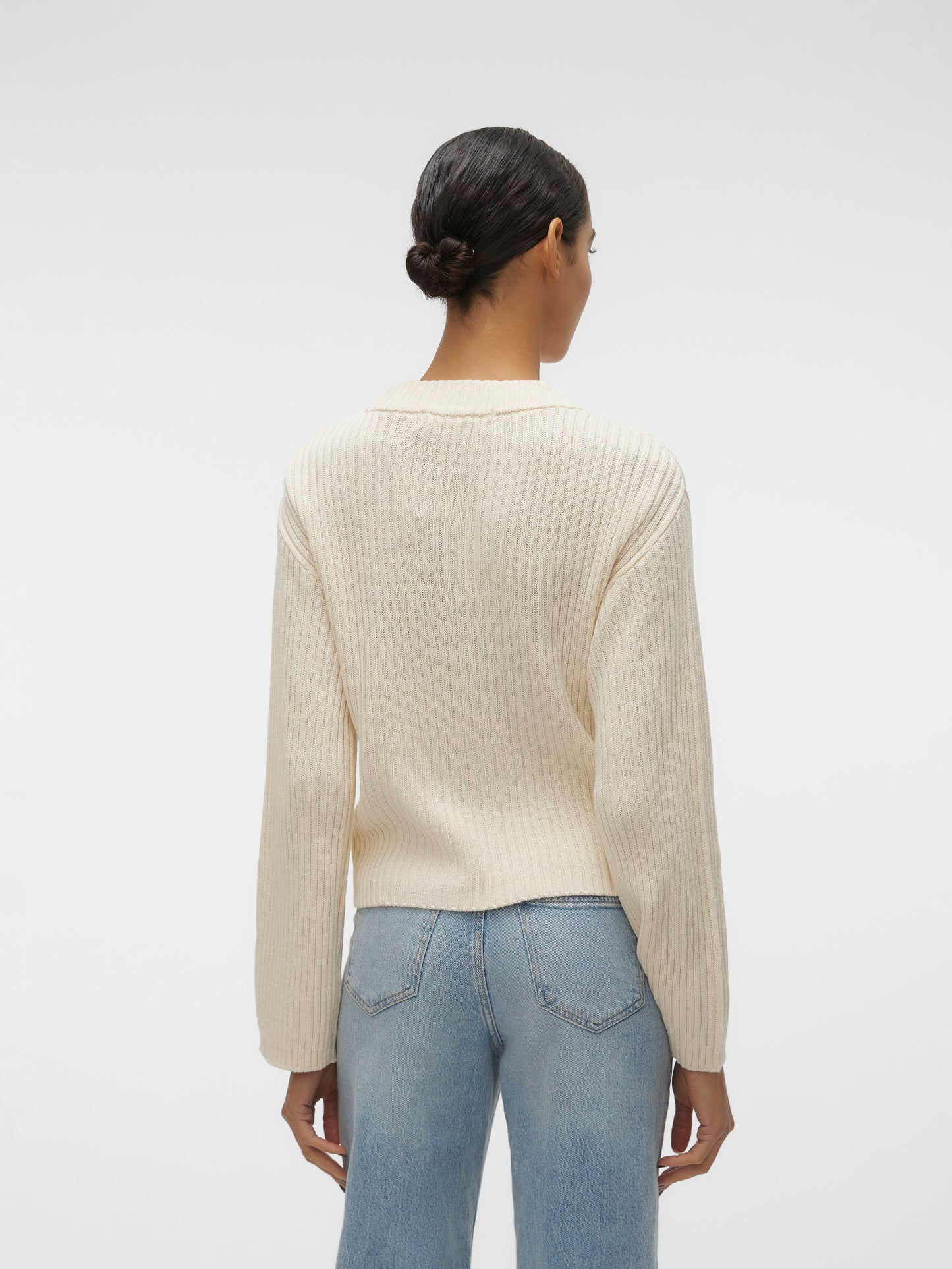 Vmhilde Ls O-neck Short Pullover Noos (Birch)