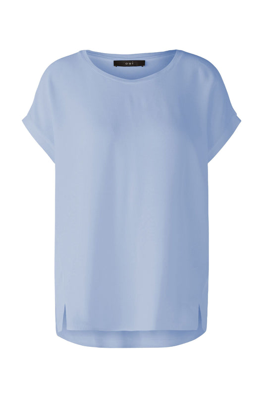 AYANO Blusenshirt 100% Viskosepatch (Light Blue)