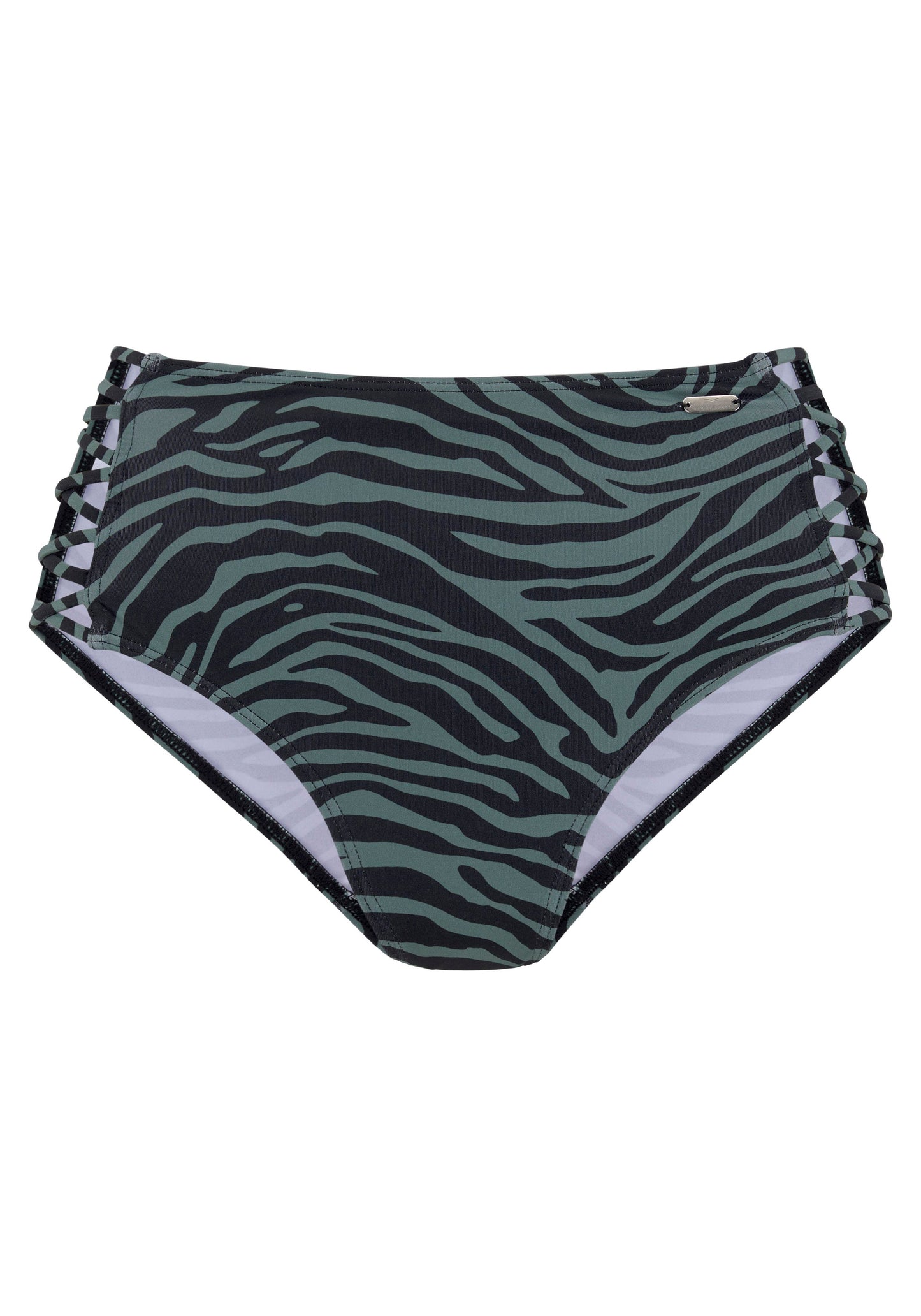 venice beach lm exkl. sport Bikinihose Highwaist (Black-oliv)
