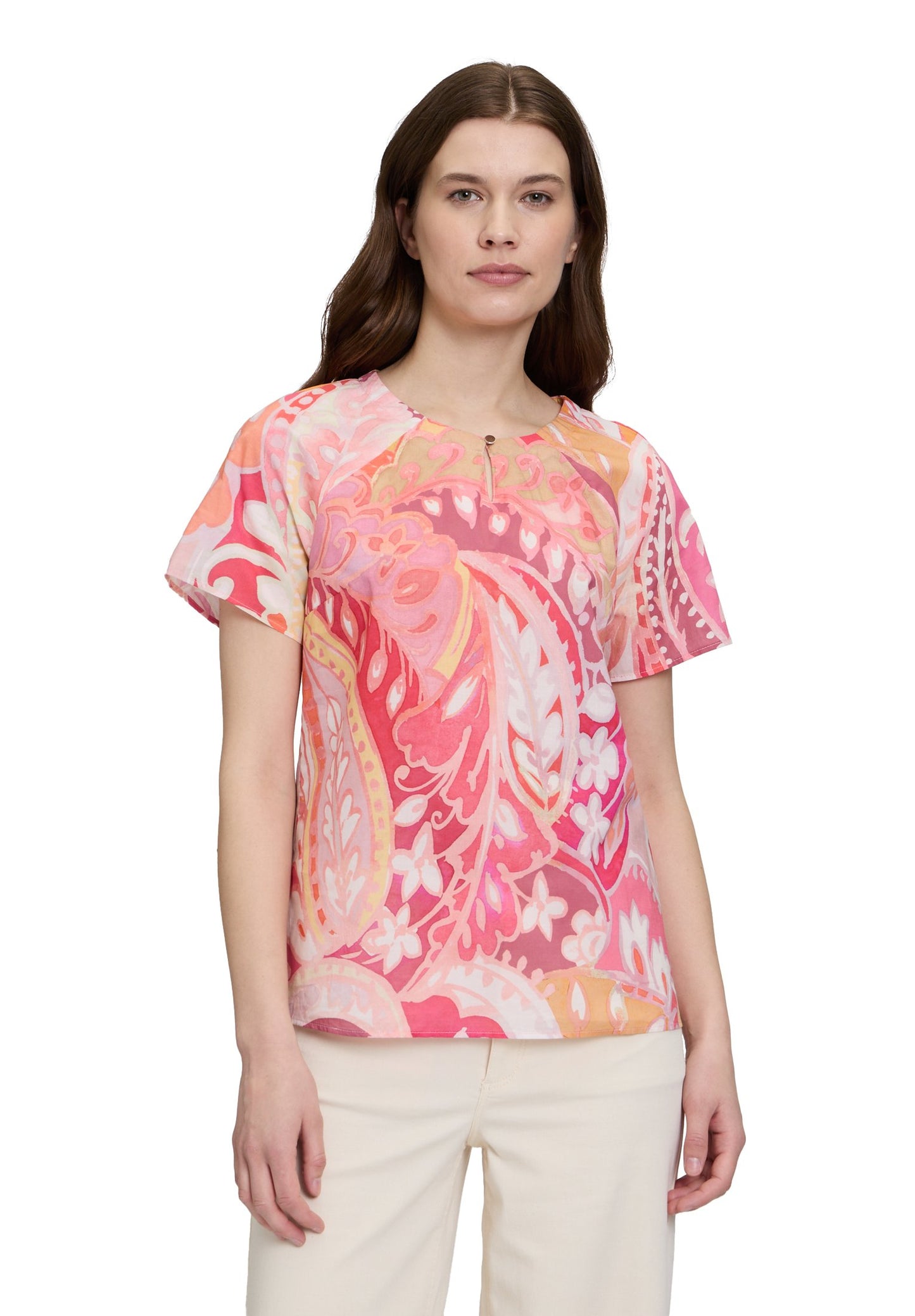 Casual-Bluse (Rosé/yellow)