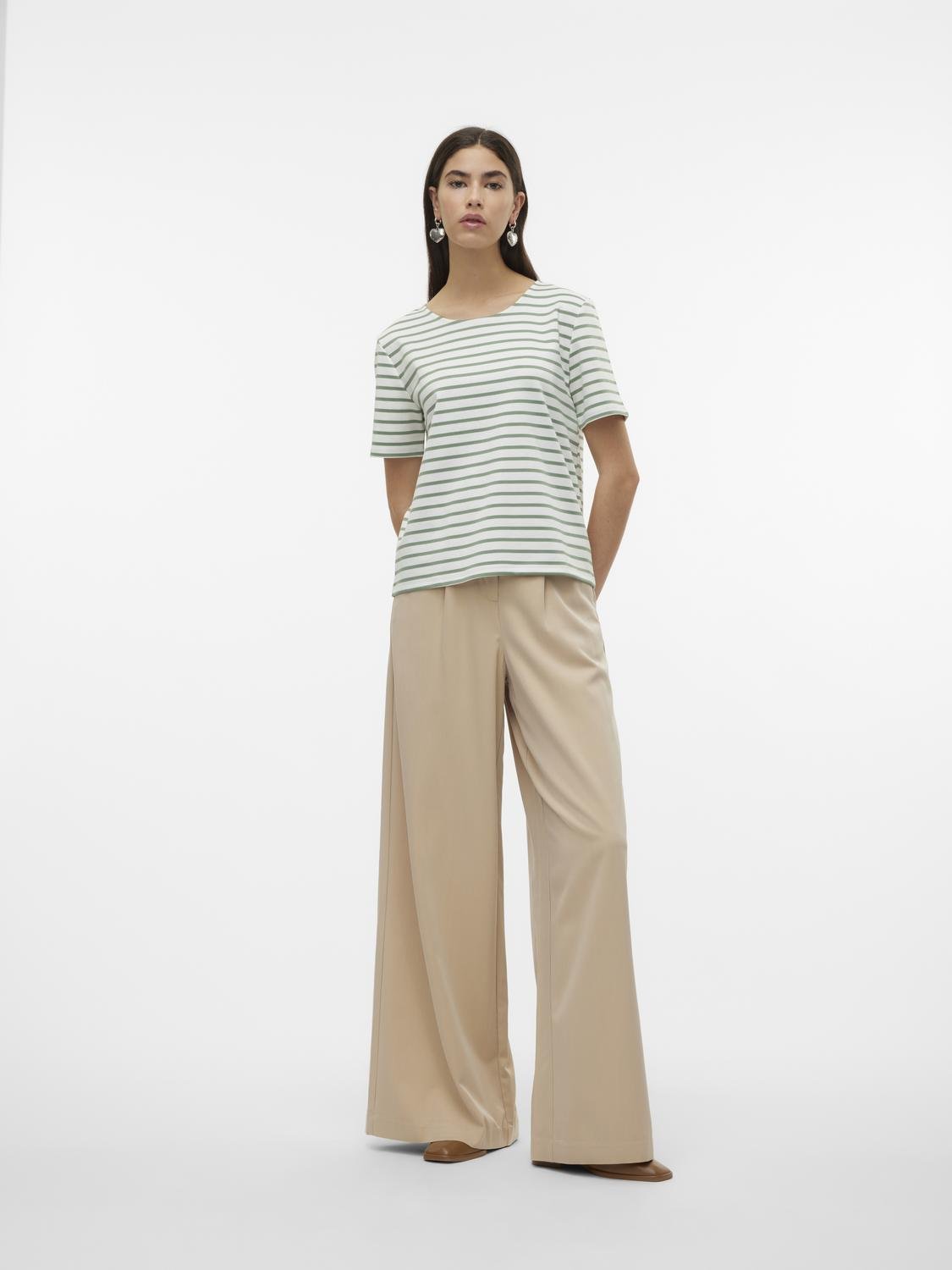 Vmabby Ss Zip Top Jrs Noos (Snow White)