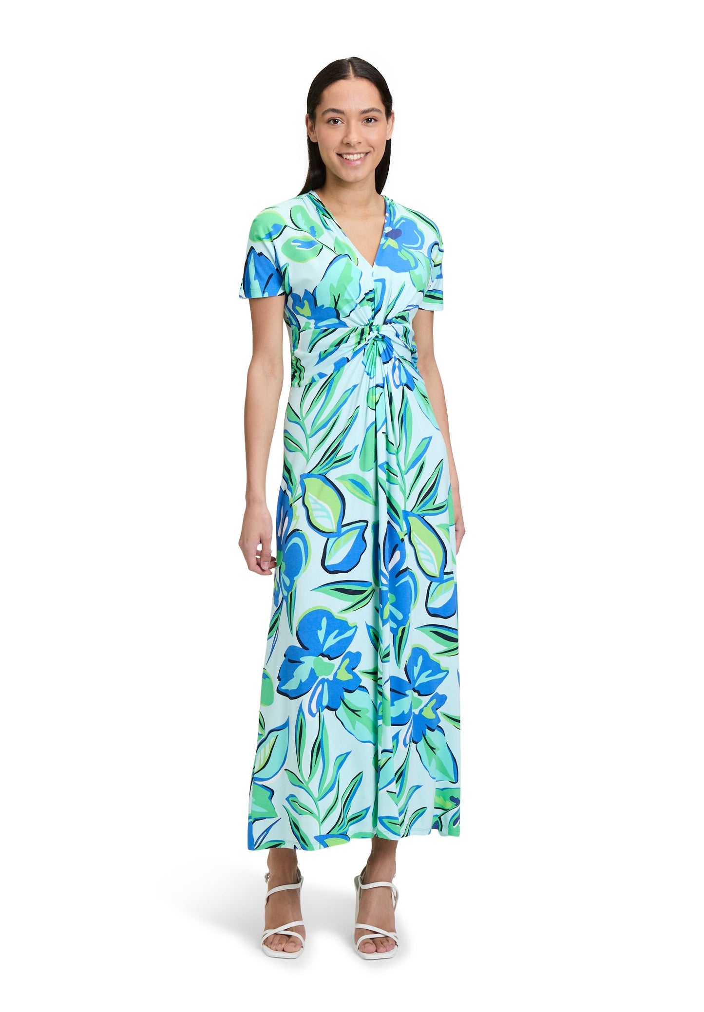 Midikleid (Green/blue)
