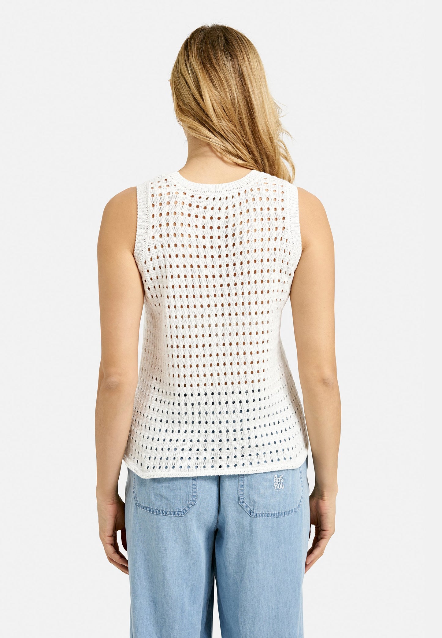 Net Crochet Top (Cream White)
