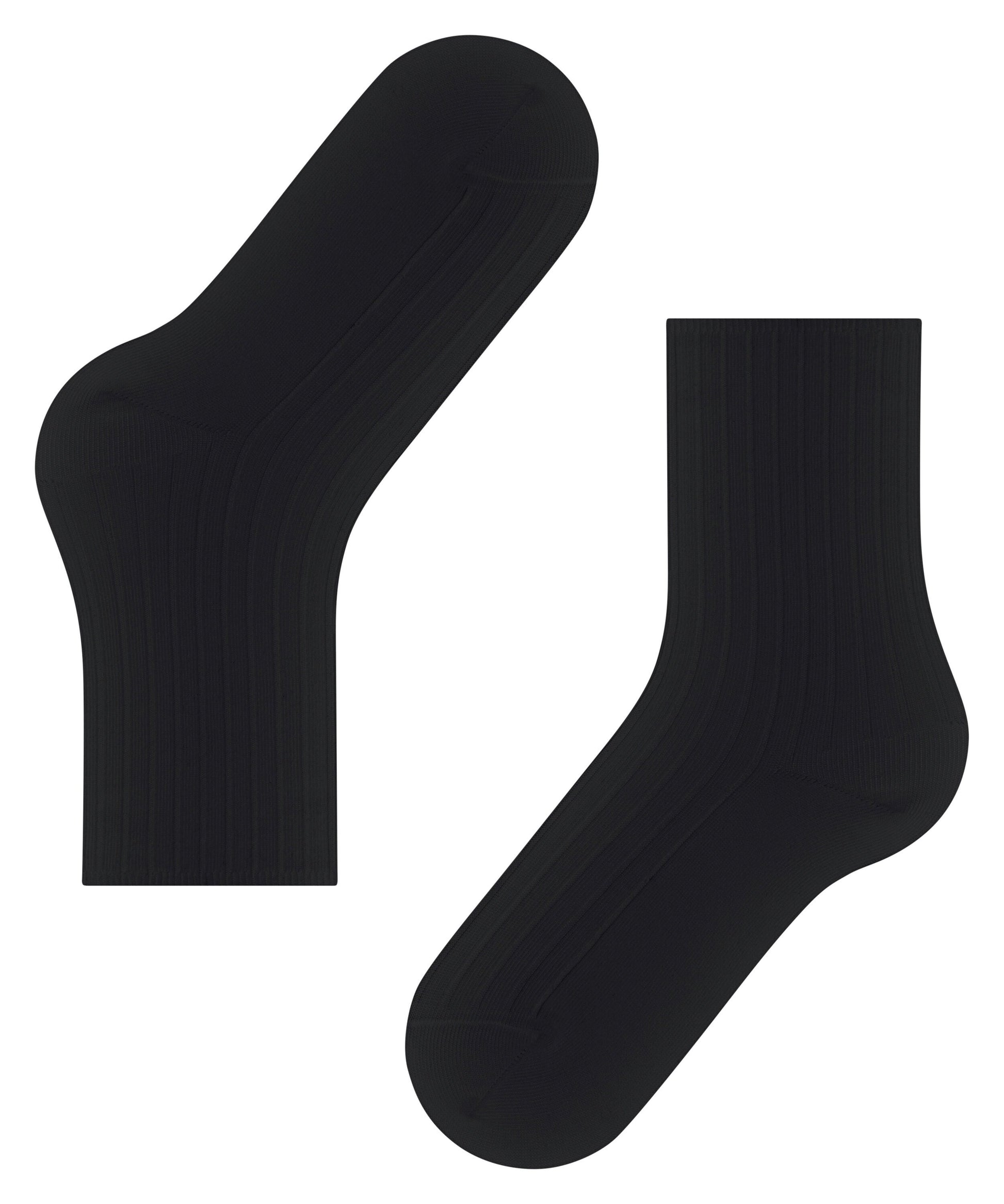 FALKE Cotton Rib Damen (Black)