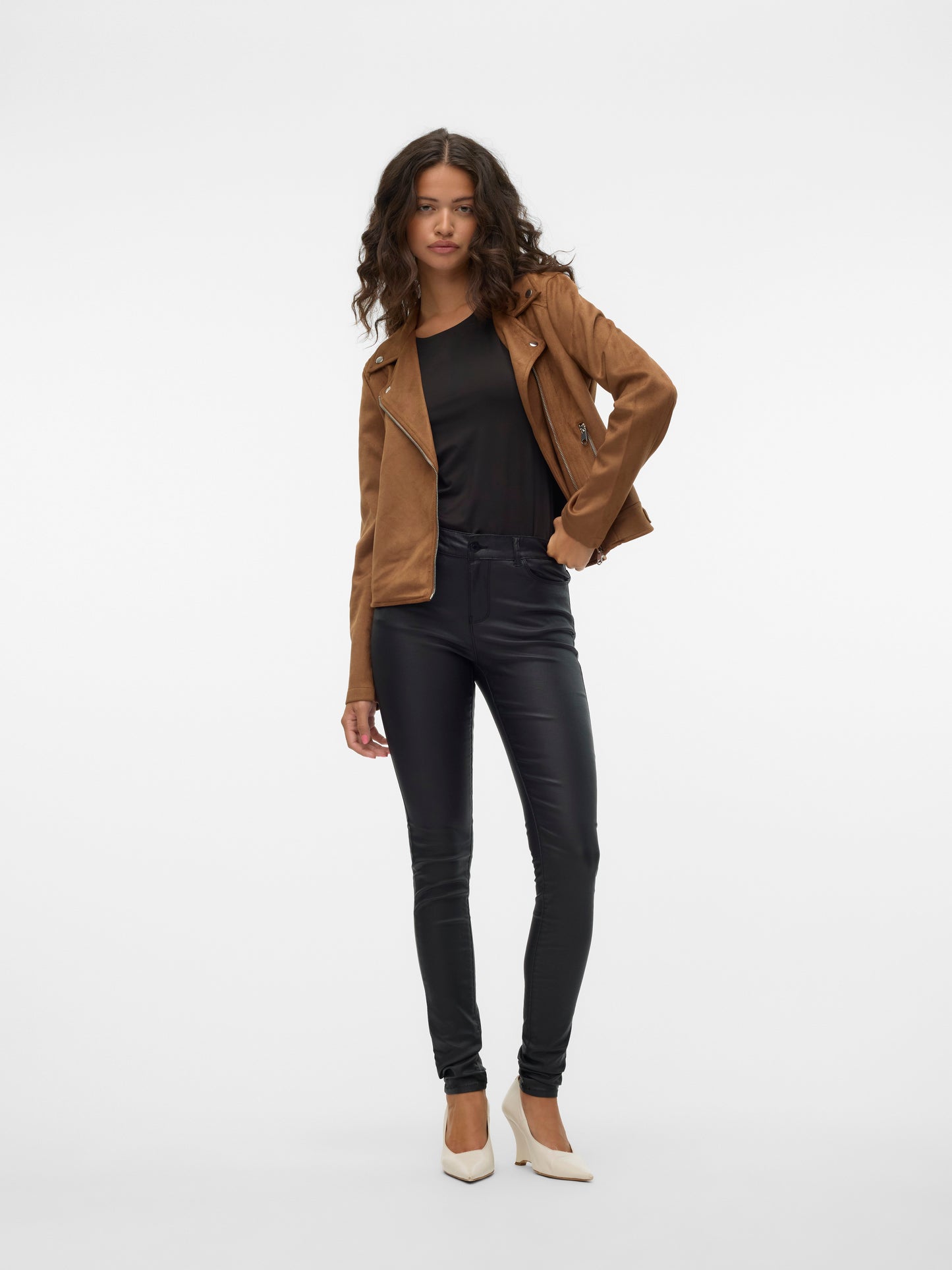 Vmjose Short Faux Suede Jacket Noos (Cognac)