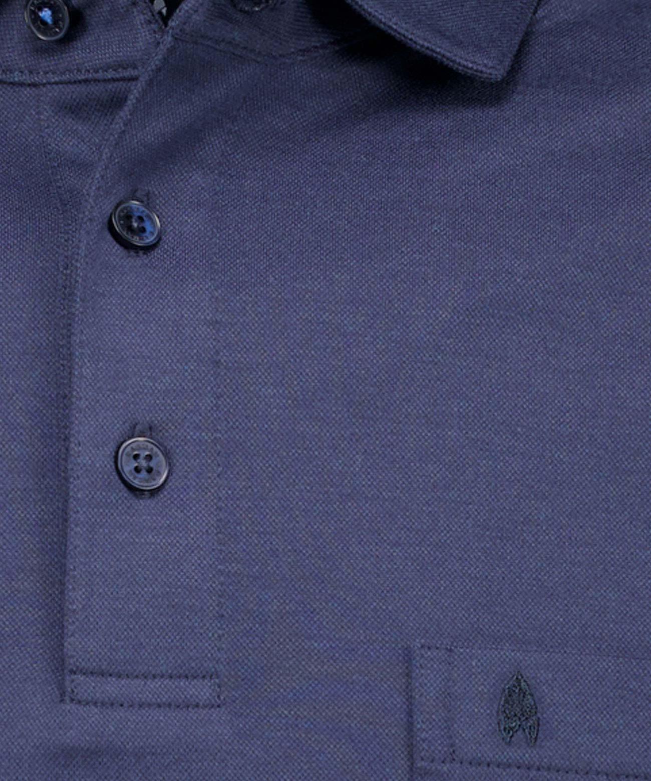 Softknit-Polo Kent-Kragen, Velvet-Touch (Marine)