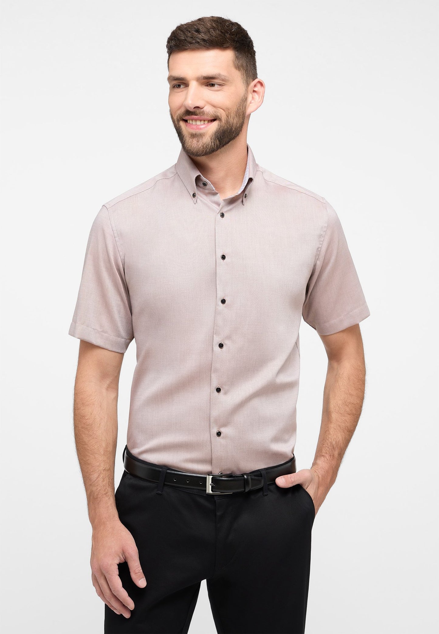 Hemd Oxford Kurzarm (Champagner)
