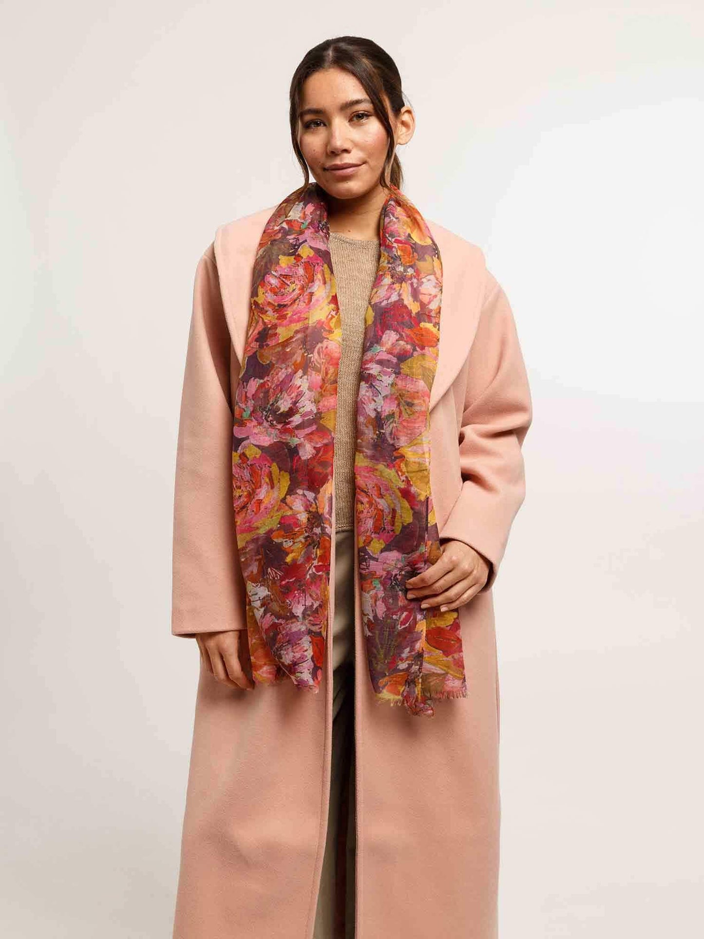 Schal Polyester Schal (Exotic Orange)