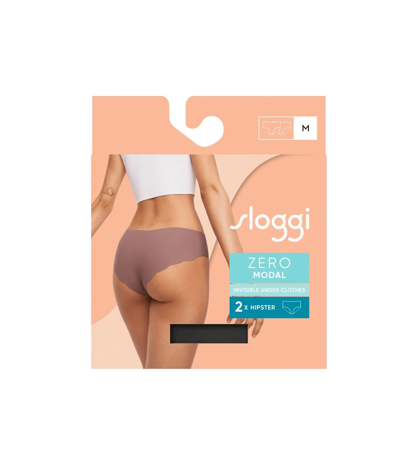 sloggi ZERO Modal 2.0 Hipster 2P (Black)