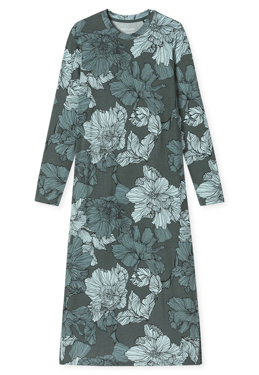 Nachthemd lang Arm, 120cm (Mineral)