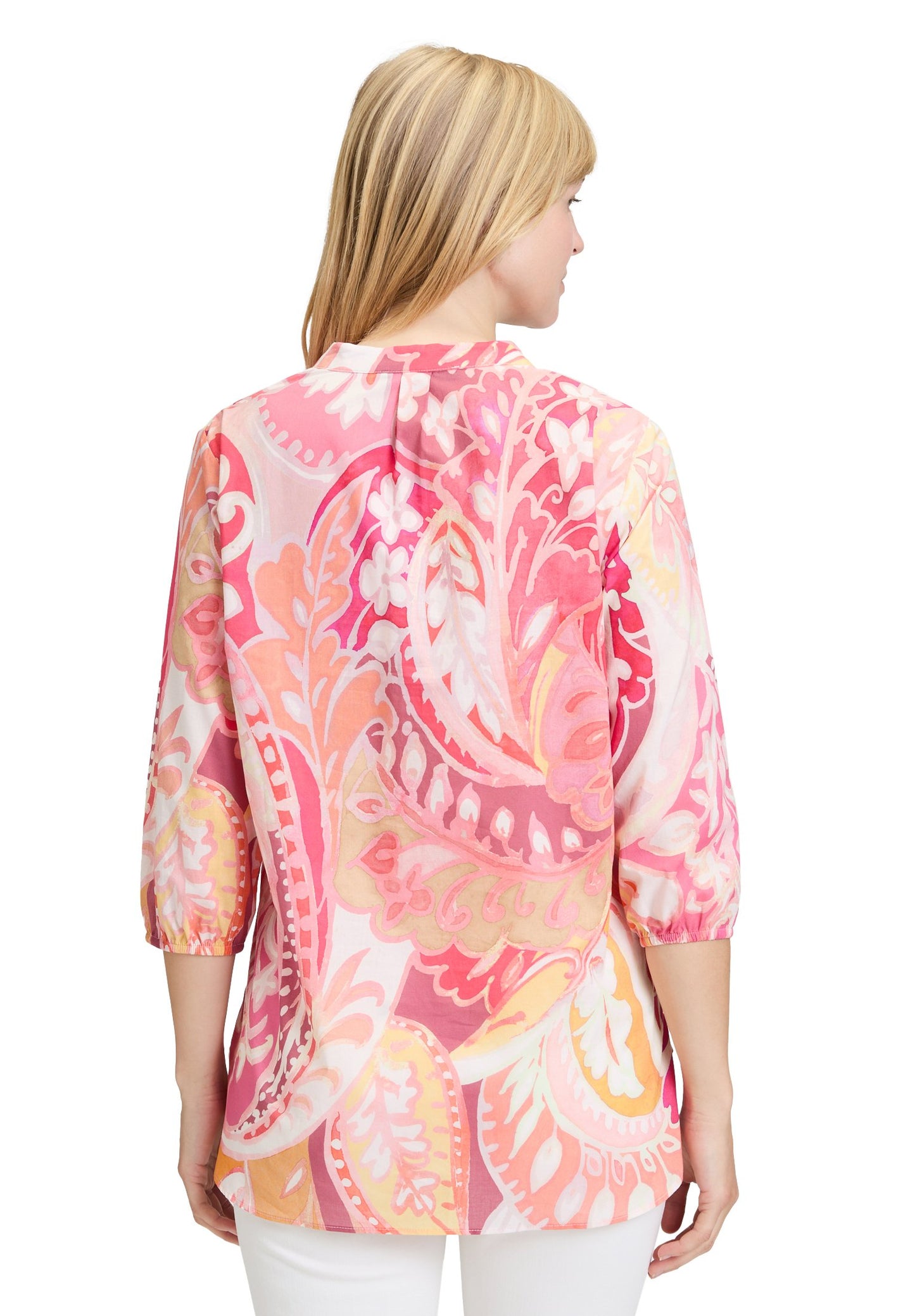 Schlupfbluse (Rosé/yellow)