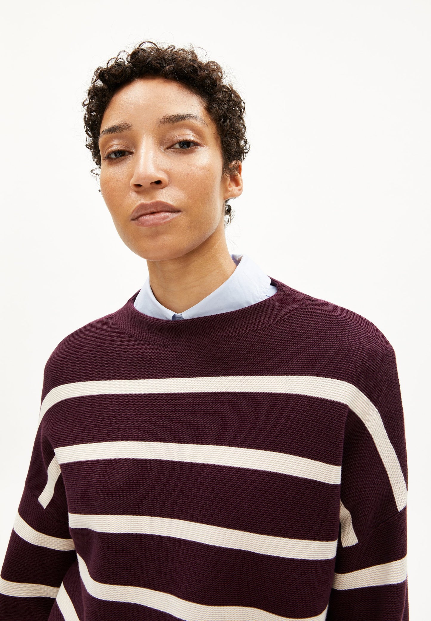 Merinaa Stripes (Dark Cranberry-)