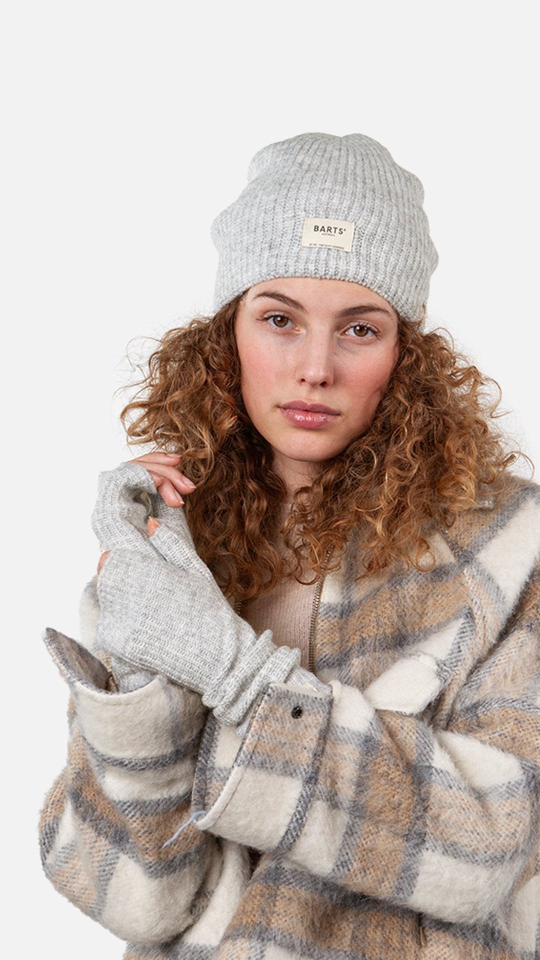 Darty Fingerless Gloves (Grey Heather Grey)