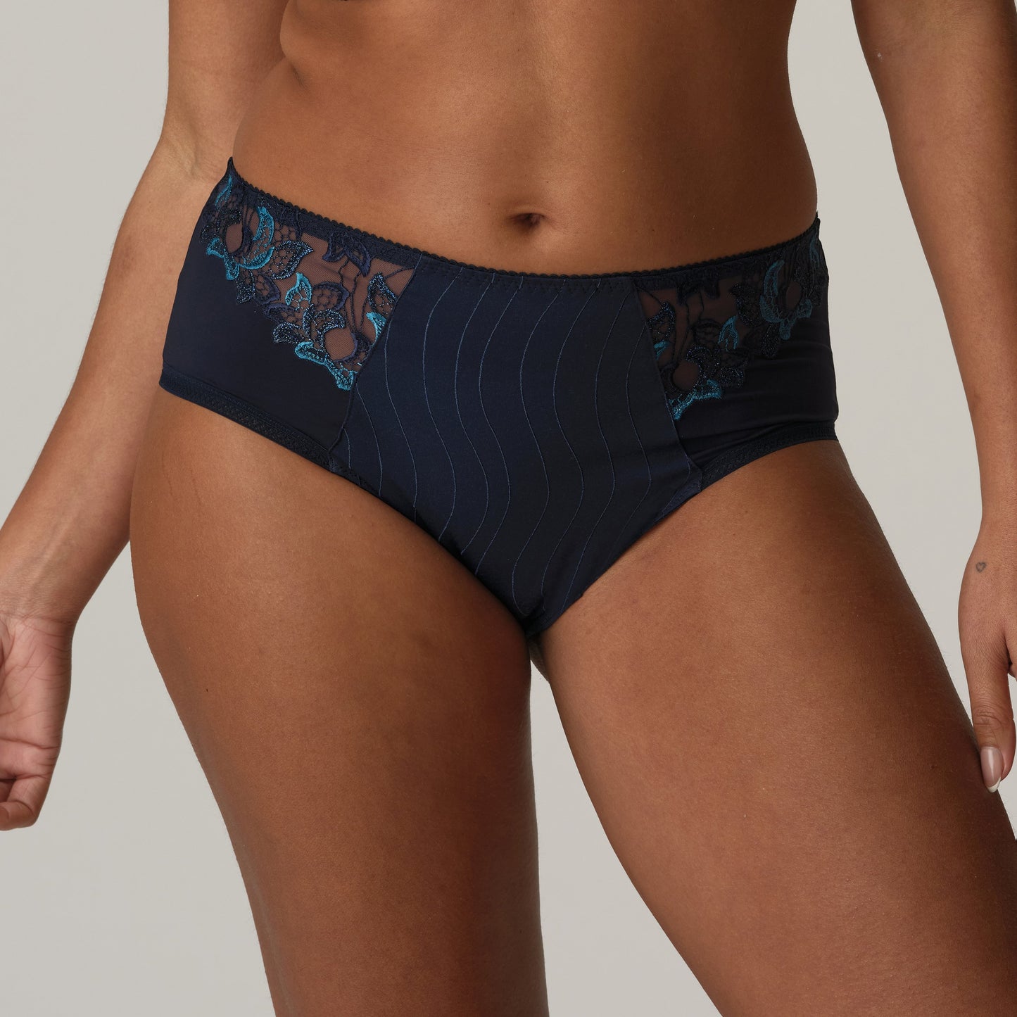 DEAUVILLE velvet blue Taillenslip (Vel)