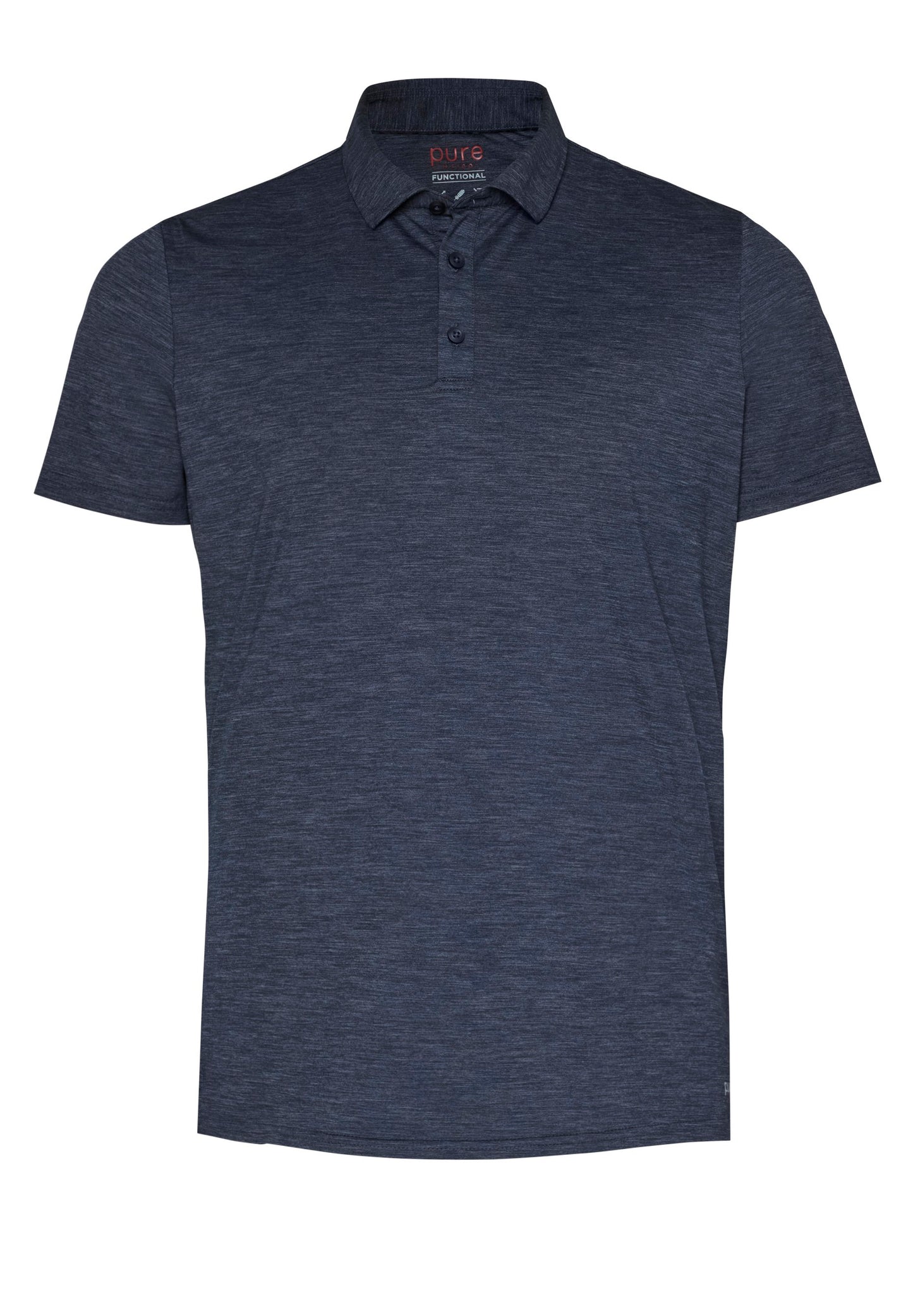 Pure Functional Polo slim fit Halbarm (Uni Marine)