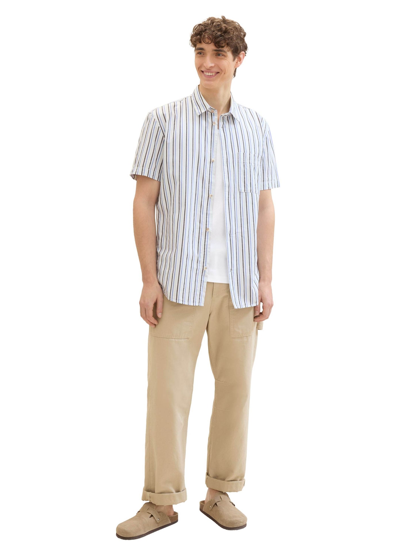 striped shirt (Regular Navy G)
