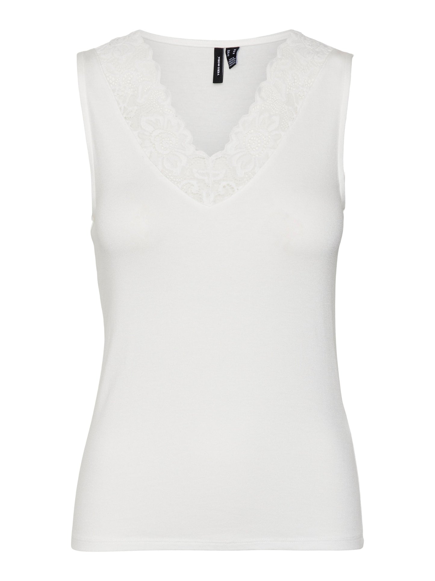 Vmrosa Sl V-neck Top Ga Jrs Noos (Snow White)