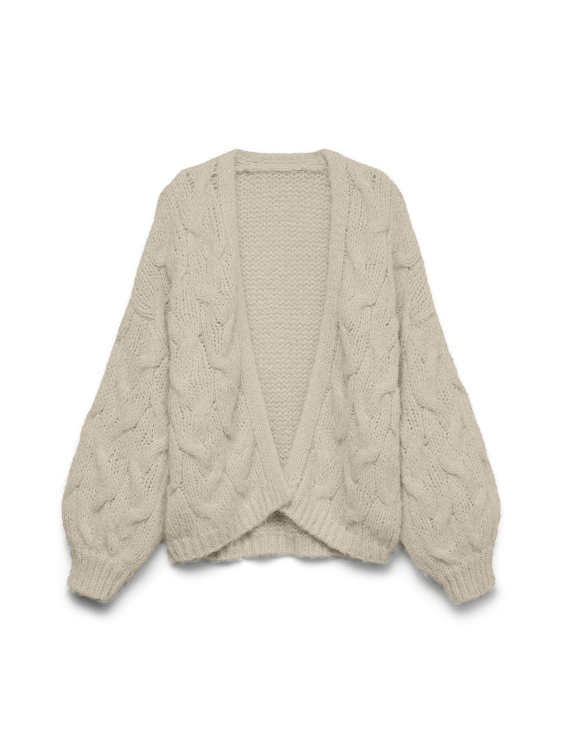 Vmmaybe Ls Open Cable Cardigan Noos (Oatmeal)