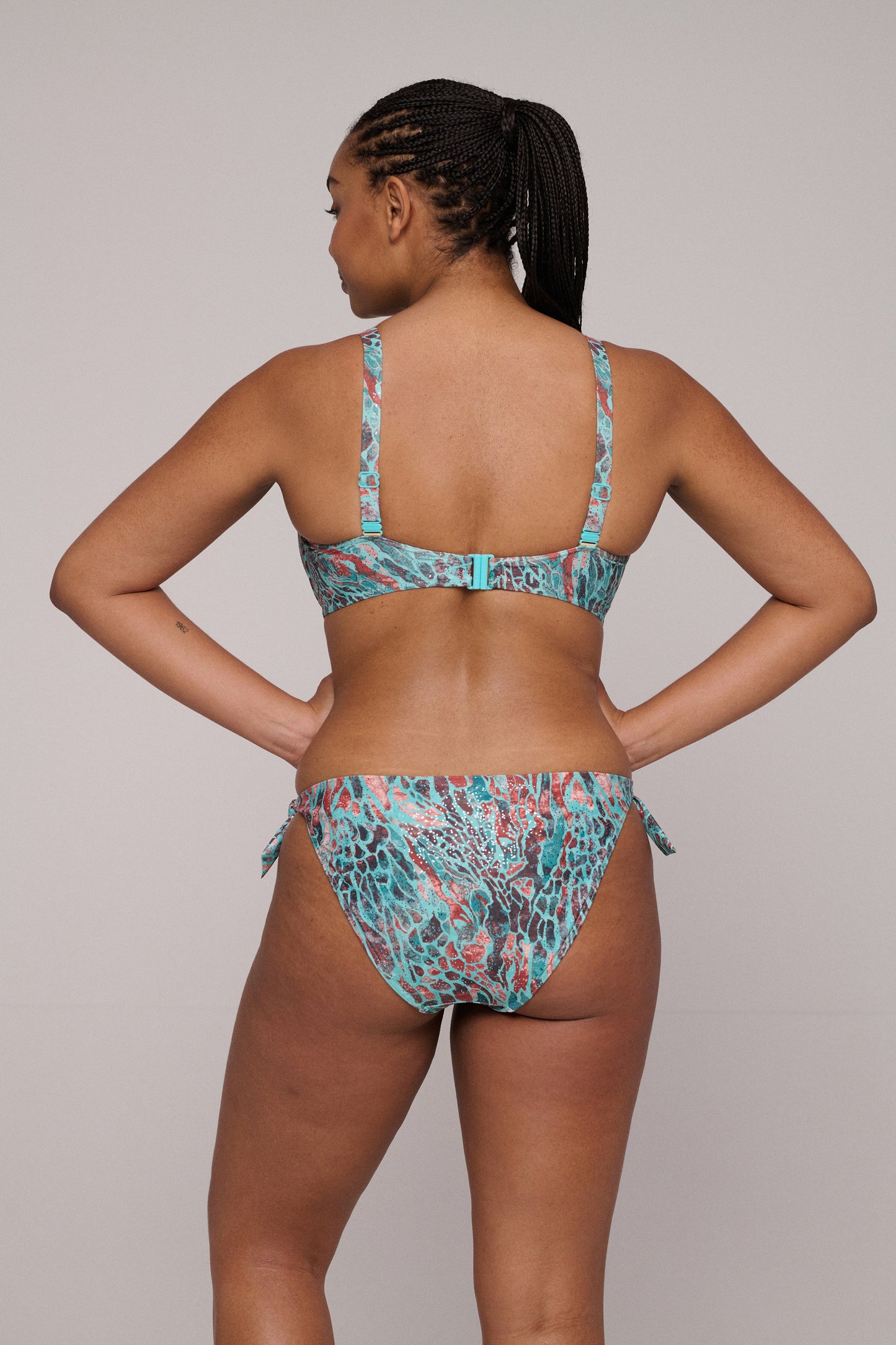RIYAD Turquoise Seas Unterlegter Bikini Balconette (Tqs)