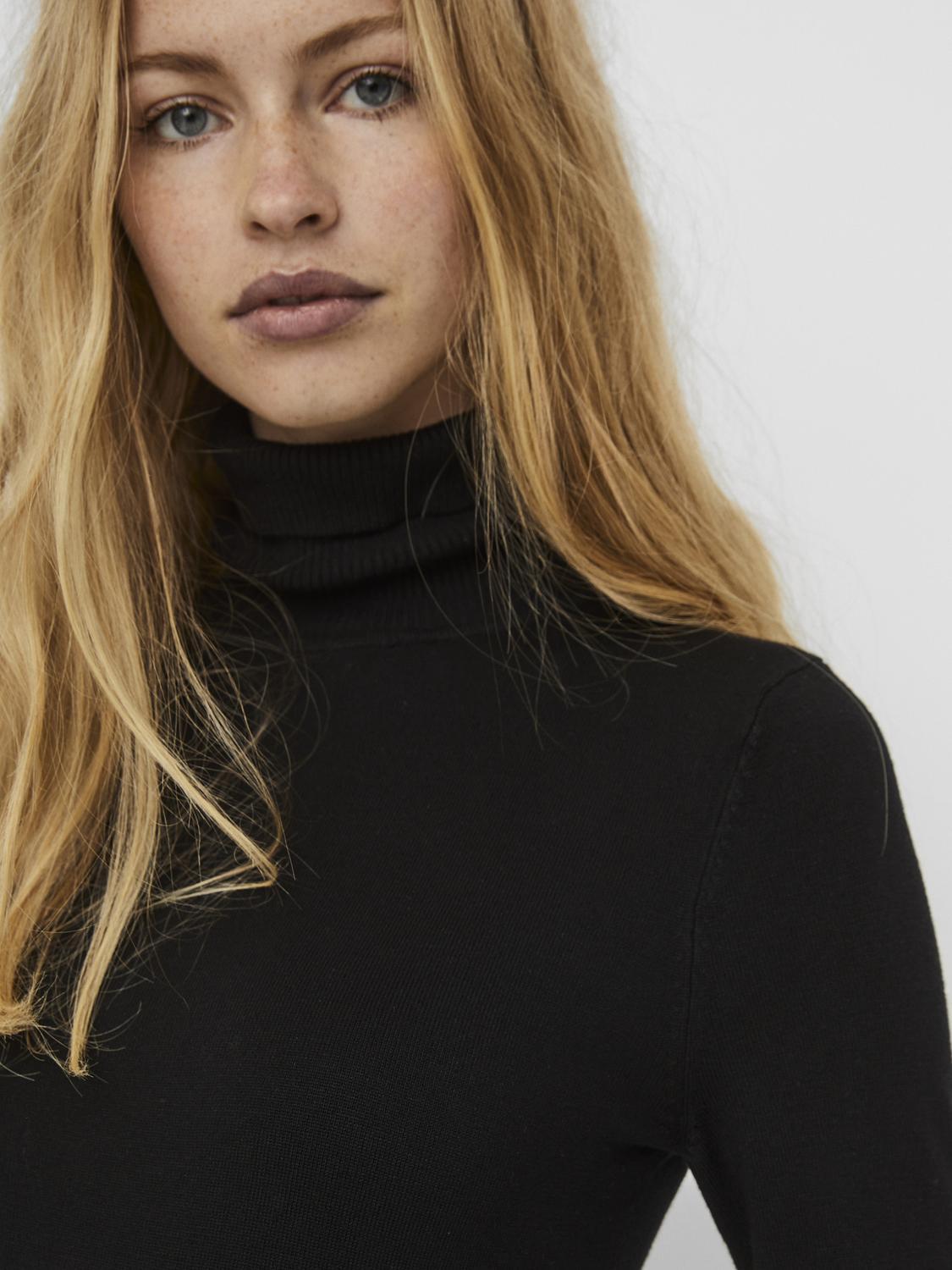 Vmglory Ls Rollneck Blouse Ga Noos (Black)