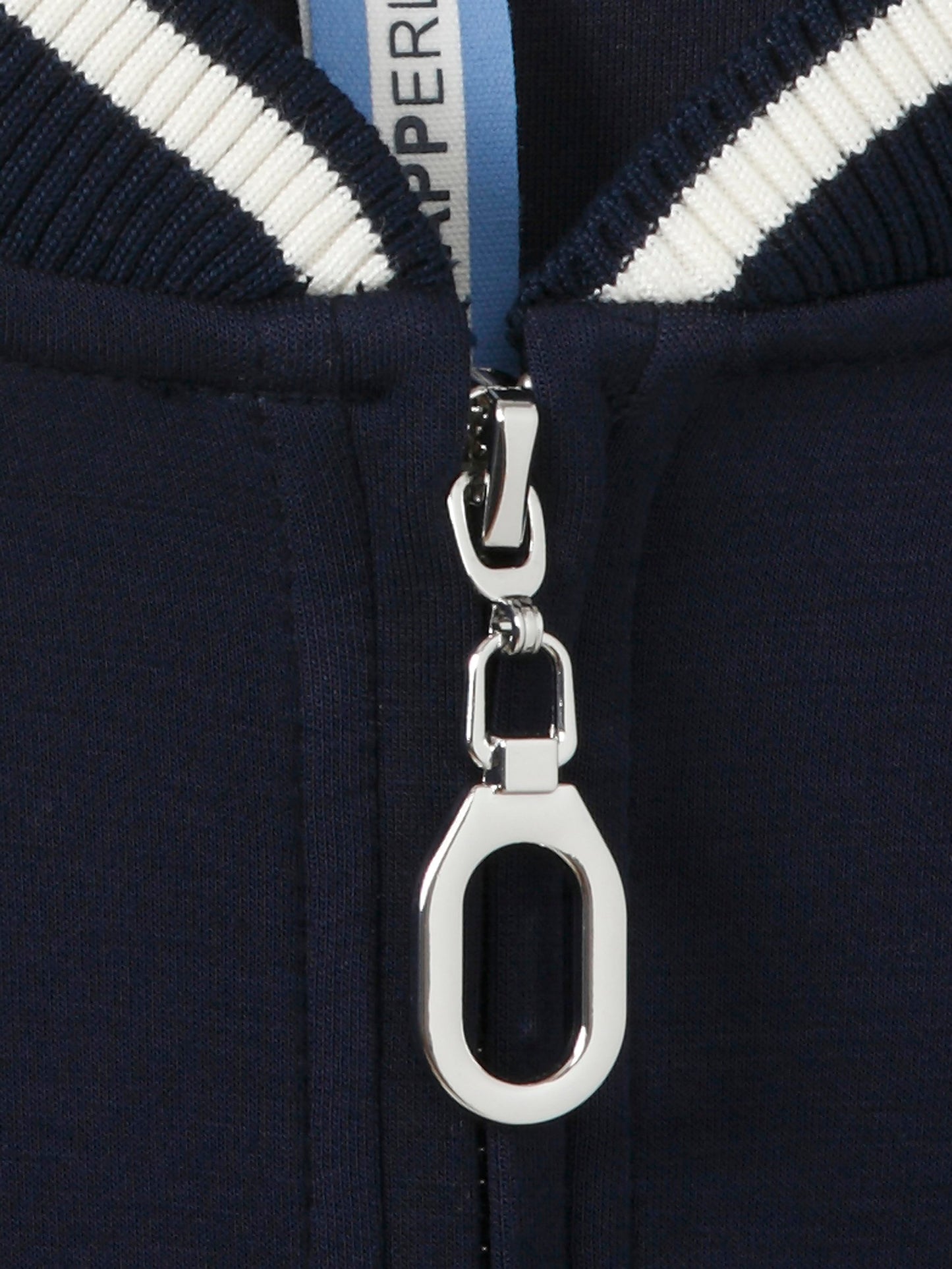 Sweatshirt Rundhals 1/2 Arm Reißverschluß (Navy / Butter)