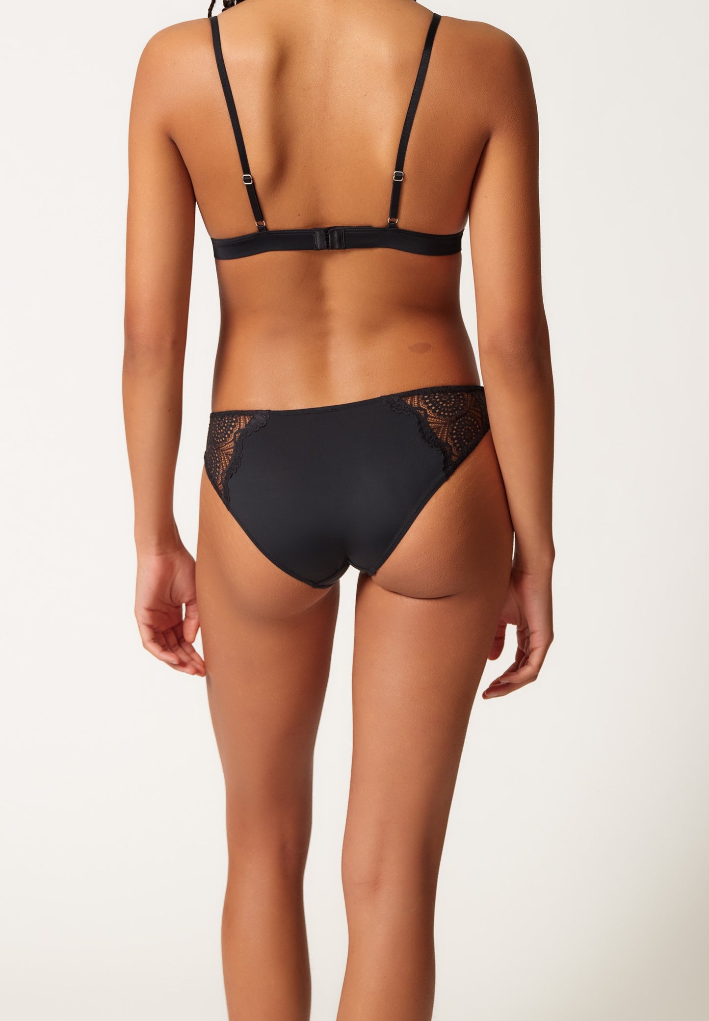 Skiny Damen Rio Slip Micrornaments (Black)