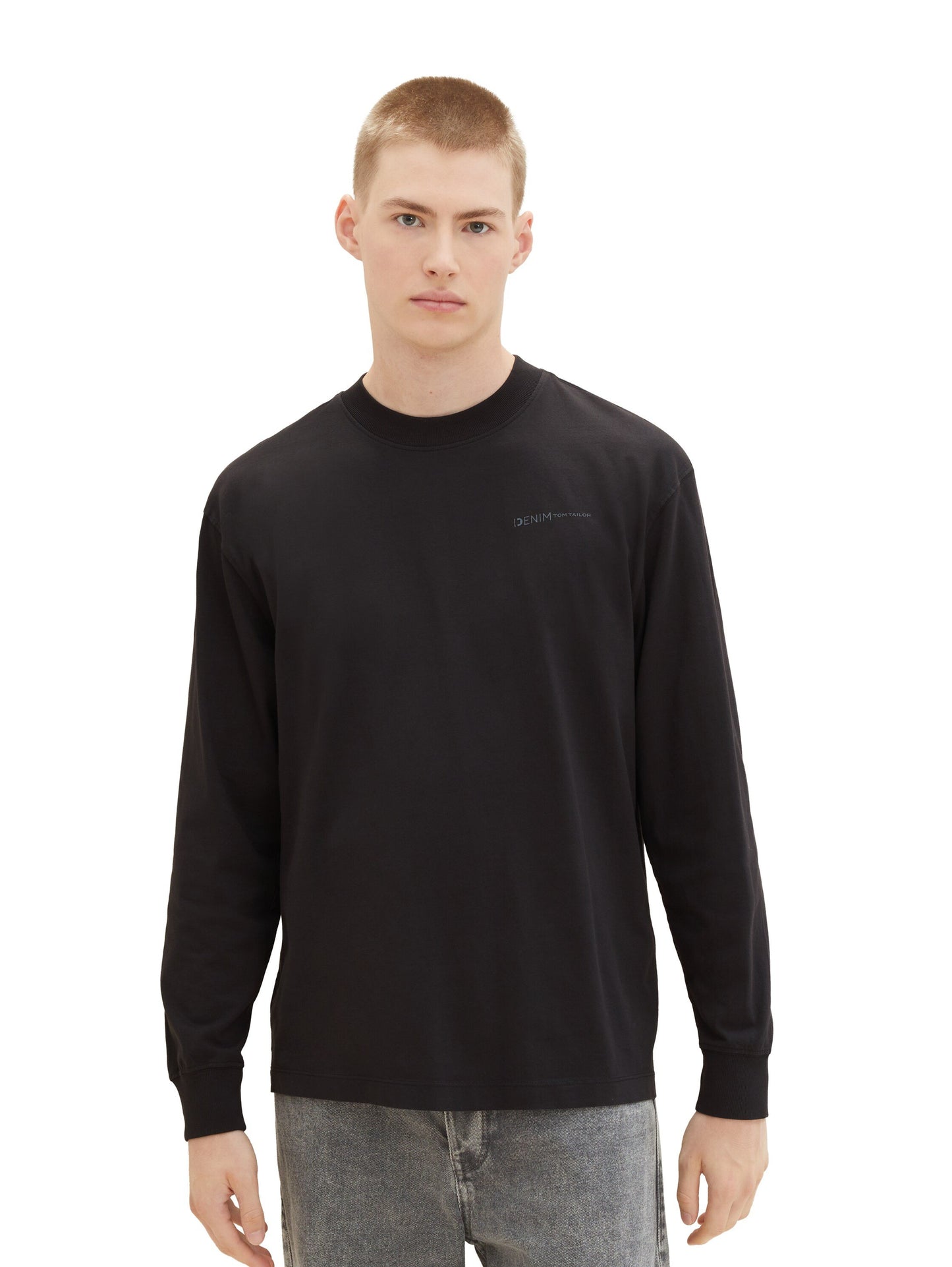 Langarmshirt mit Print (Black)