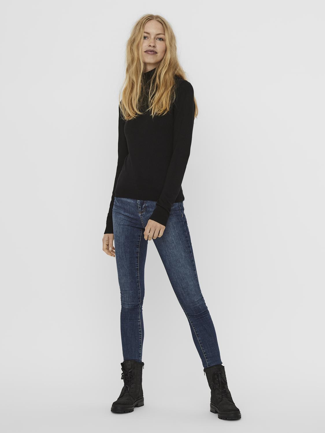 Vmglory Ls Rollneck Blouse Ga Noos (Black)