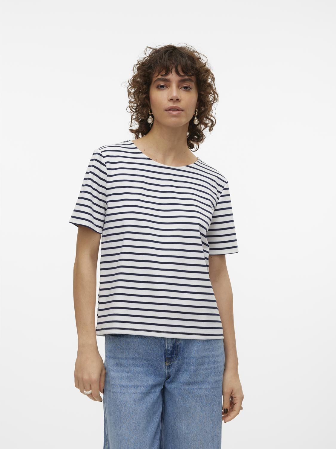 Vmabby Ss Zip Top Jrs Noos (Snow White)