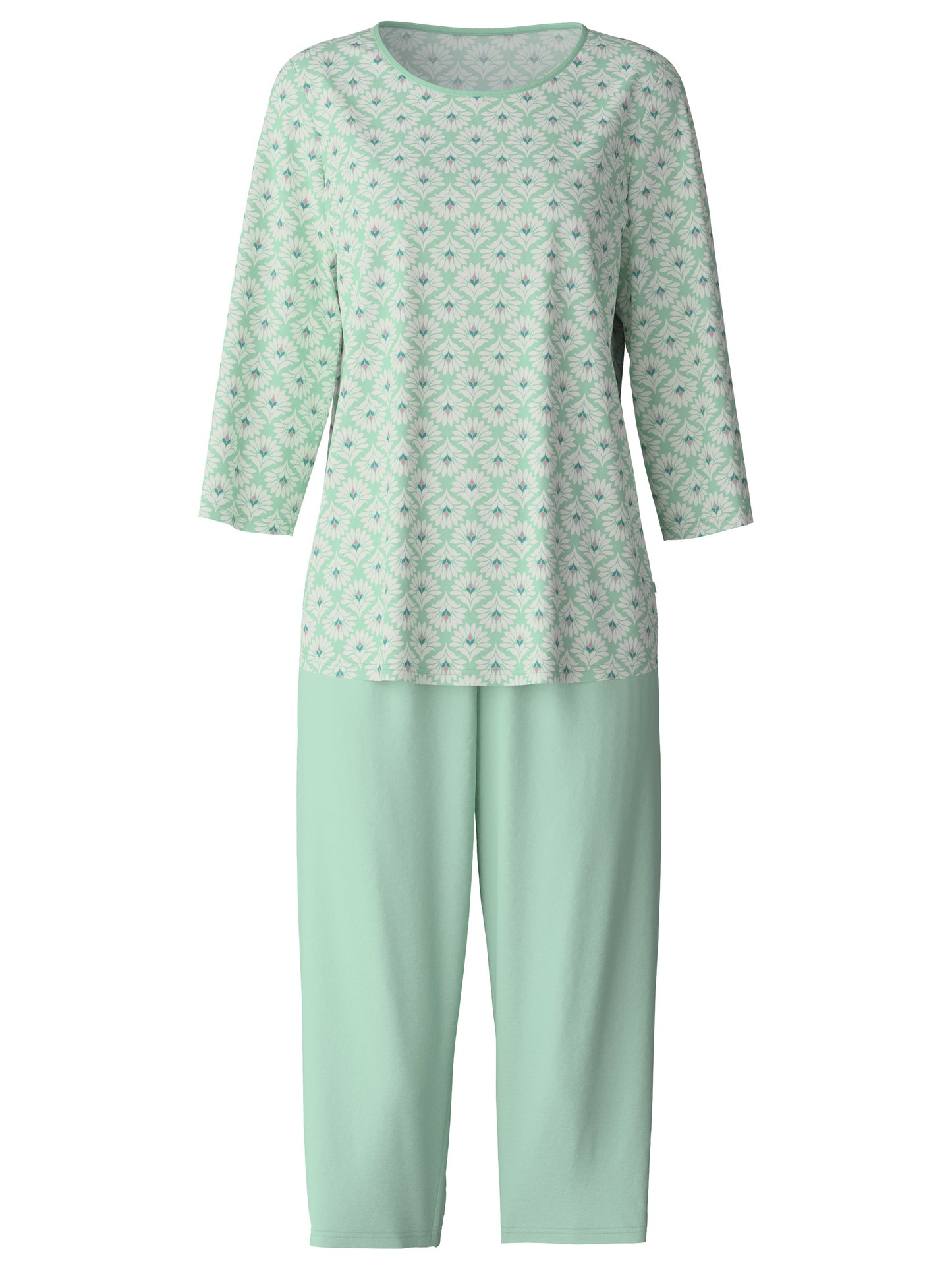 WOMEN 3/4 Pyjamas (Soft Green)