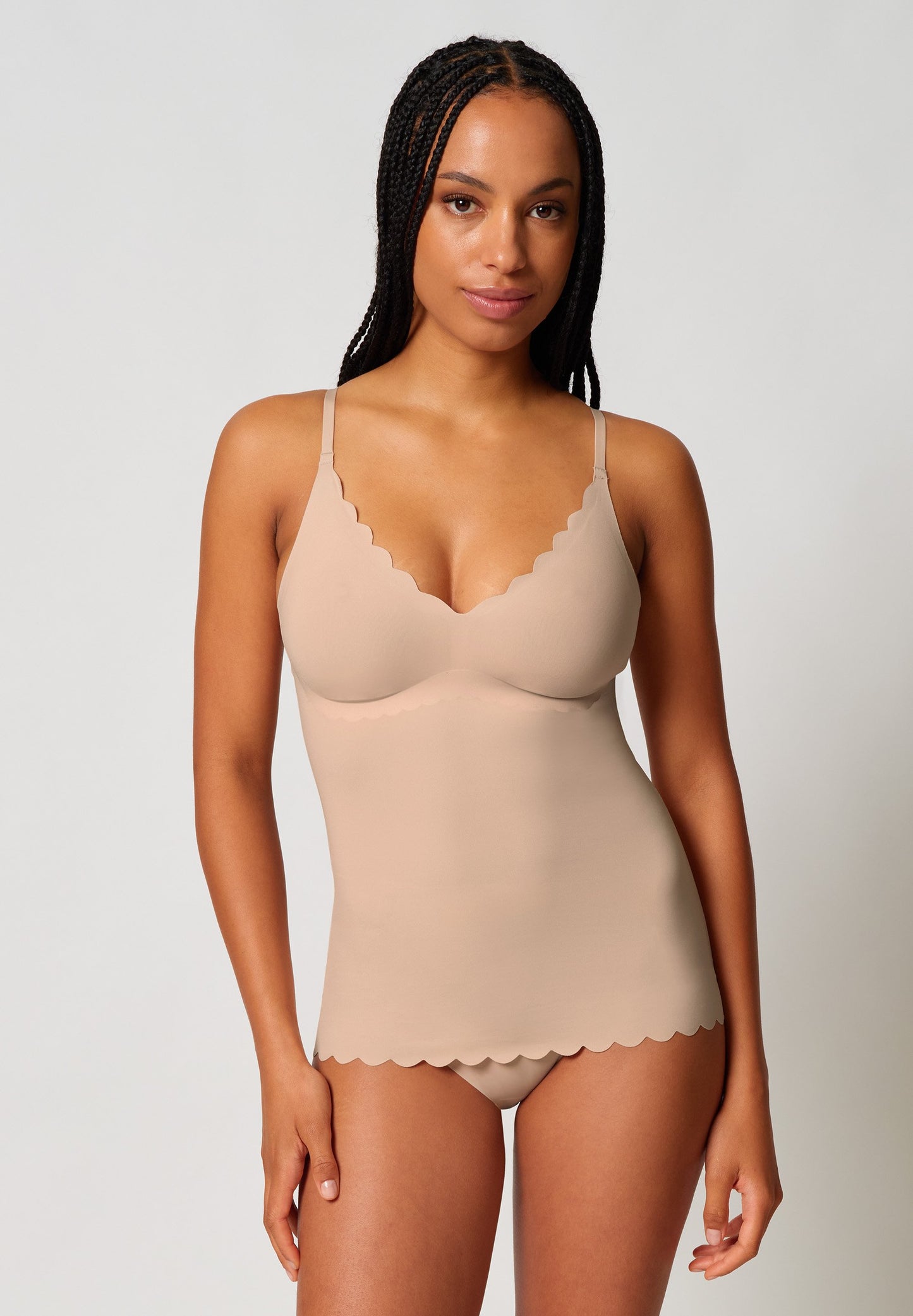 Spaghettishirt herausn. Pads (Beige)