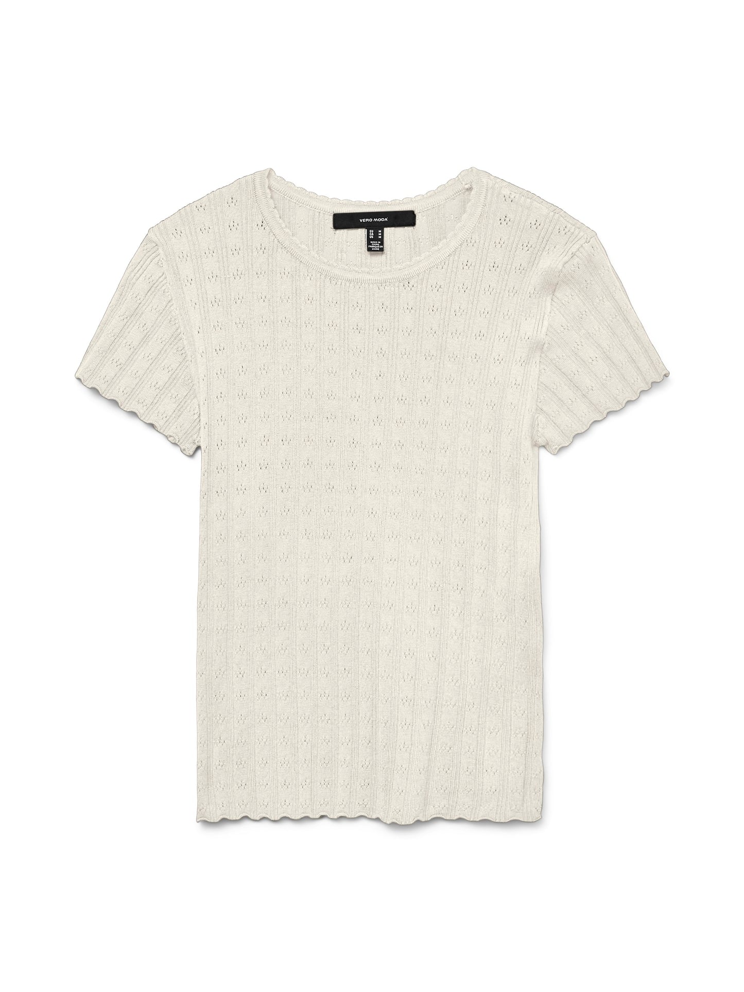 Vmwillow Pointelle C/s O-neck Pull Boo (Birch)
