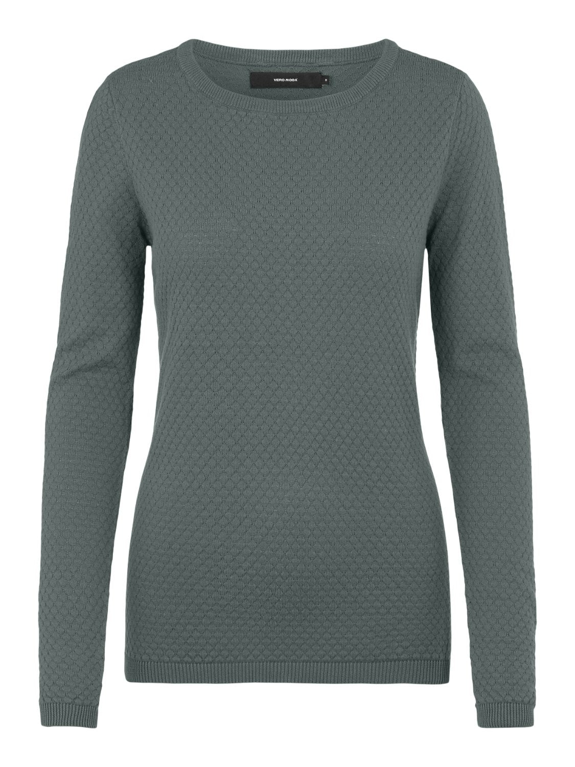 Vmcare Structure Ls O-neck Blou Noos (Balsam Green)