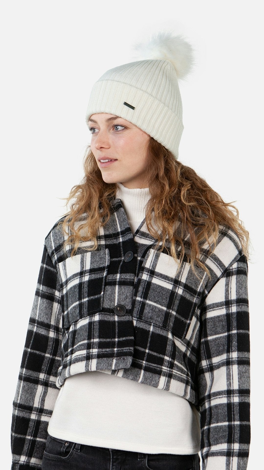 Kenzie Beanie (White Cream)