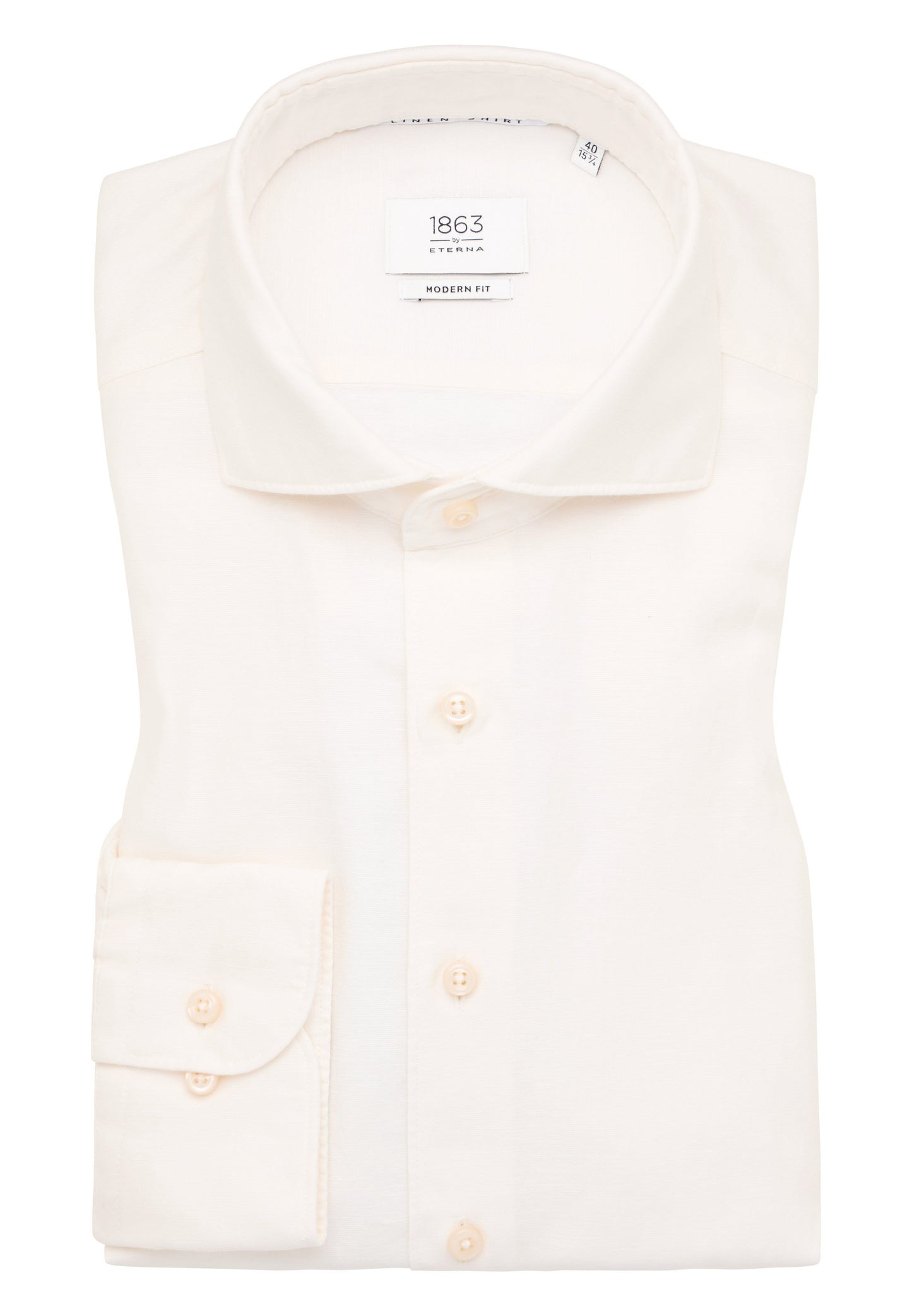 Linen Shirt Twill Langarm (Beige)
