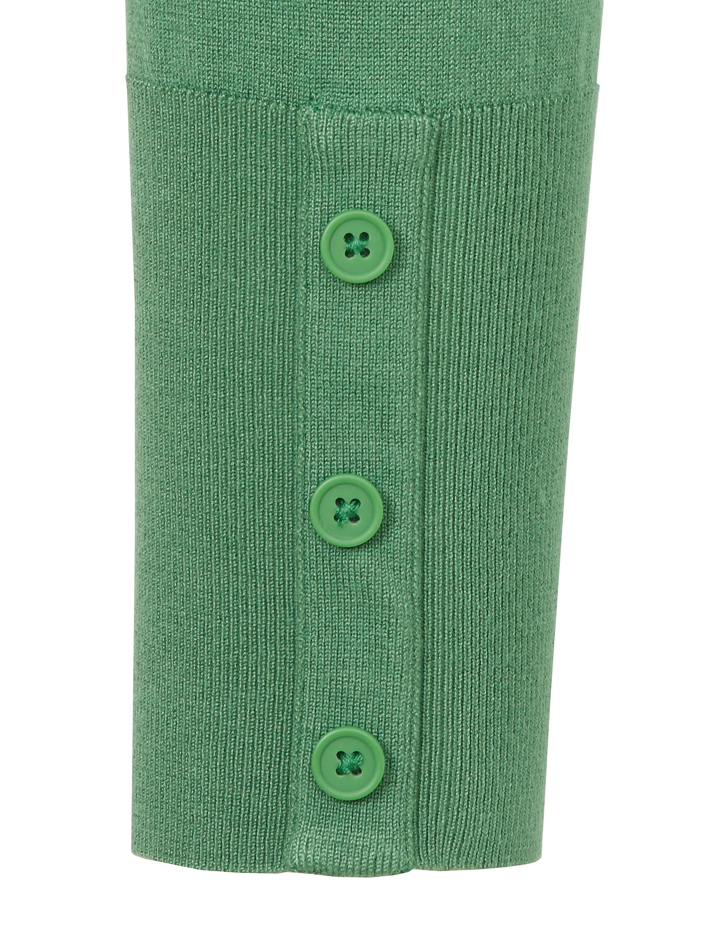 Jacke V-Ausschnitt 1/1 Arm Knöpfe (Green)