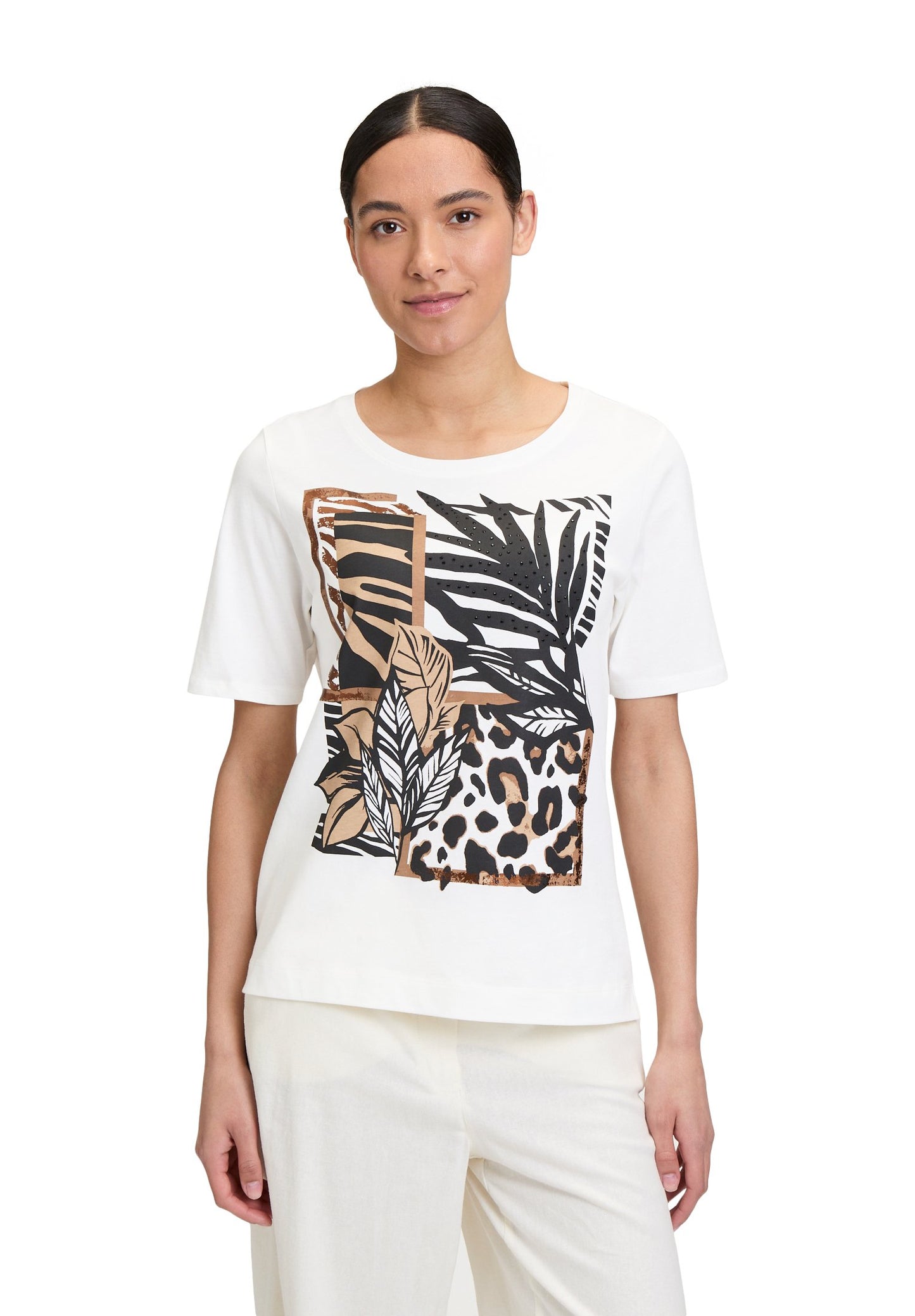 Basic Shirt (Patch Cream/bei)