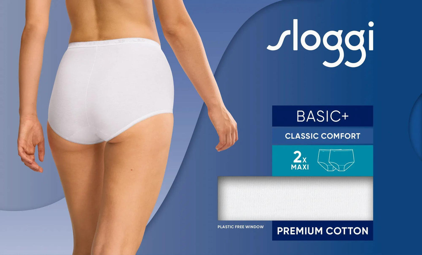 sloggi Basic+ Maxi 2P (White)