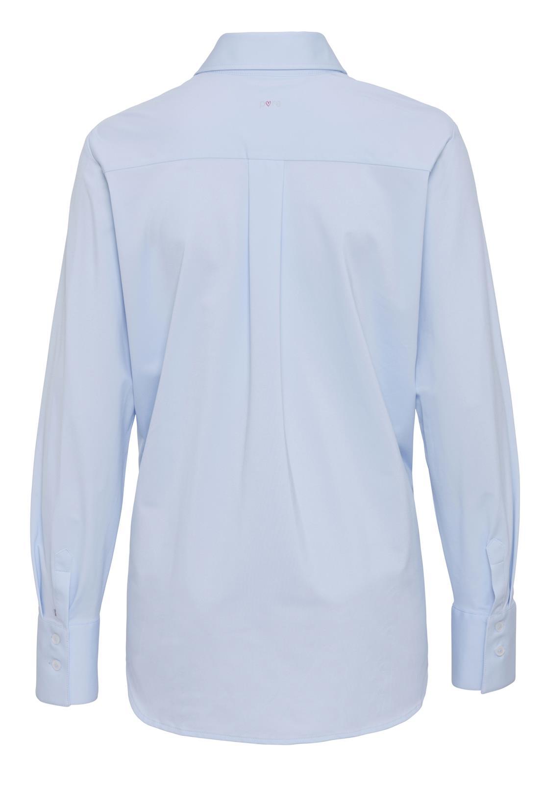 PURE- Functional Bluse Langarm (Uni Hellblau)