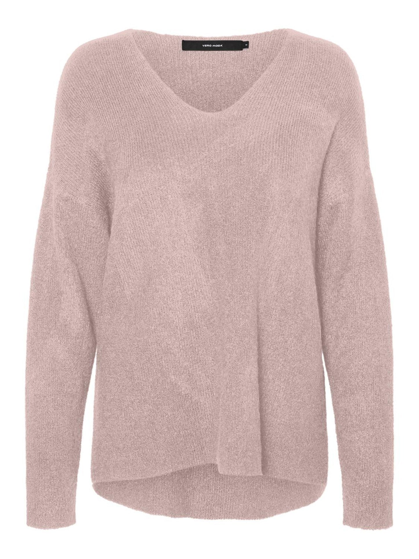 Vmcrewlefile Ls V-neck Blouse Noos (Sepia Rose)