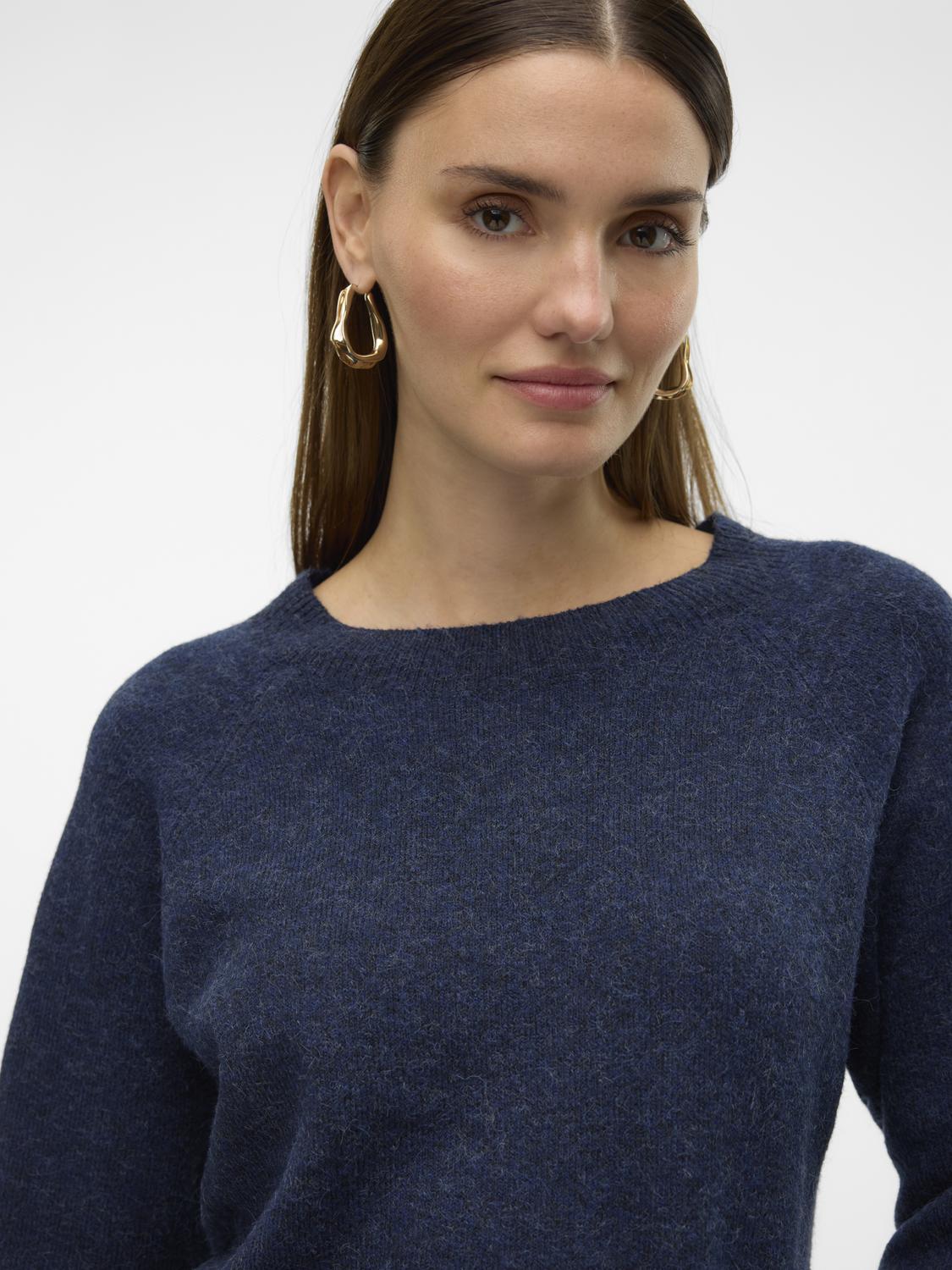 Vmdoffy Ls O-neck Blouse Ga Noos (Navy Blaze)
