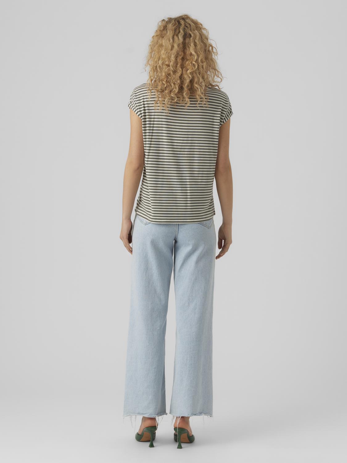 Vmava Plain Ss Top Stripe Ga Jrs Noos (Laurel Wre)