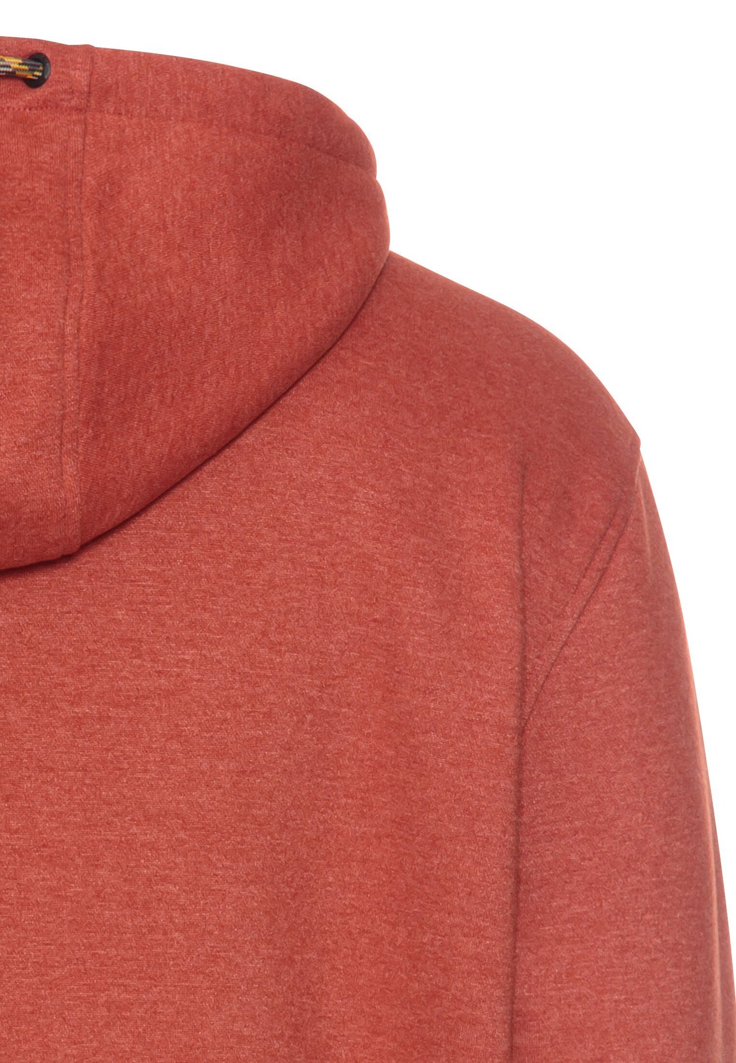 Sweatshirt mit Kapuze aus einem Baumwollmix (Brick Red)