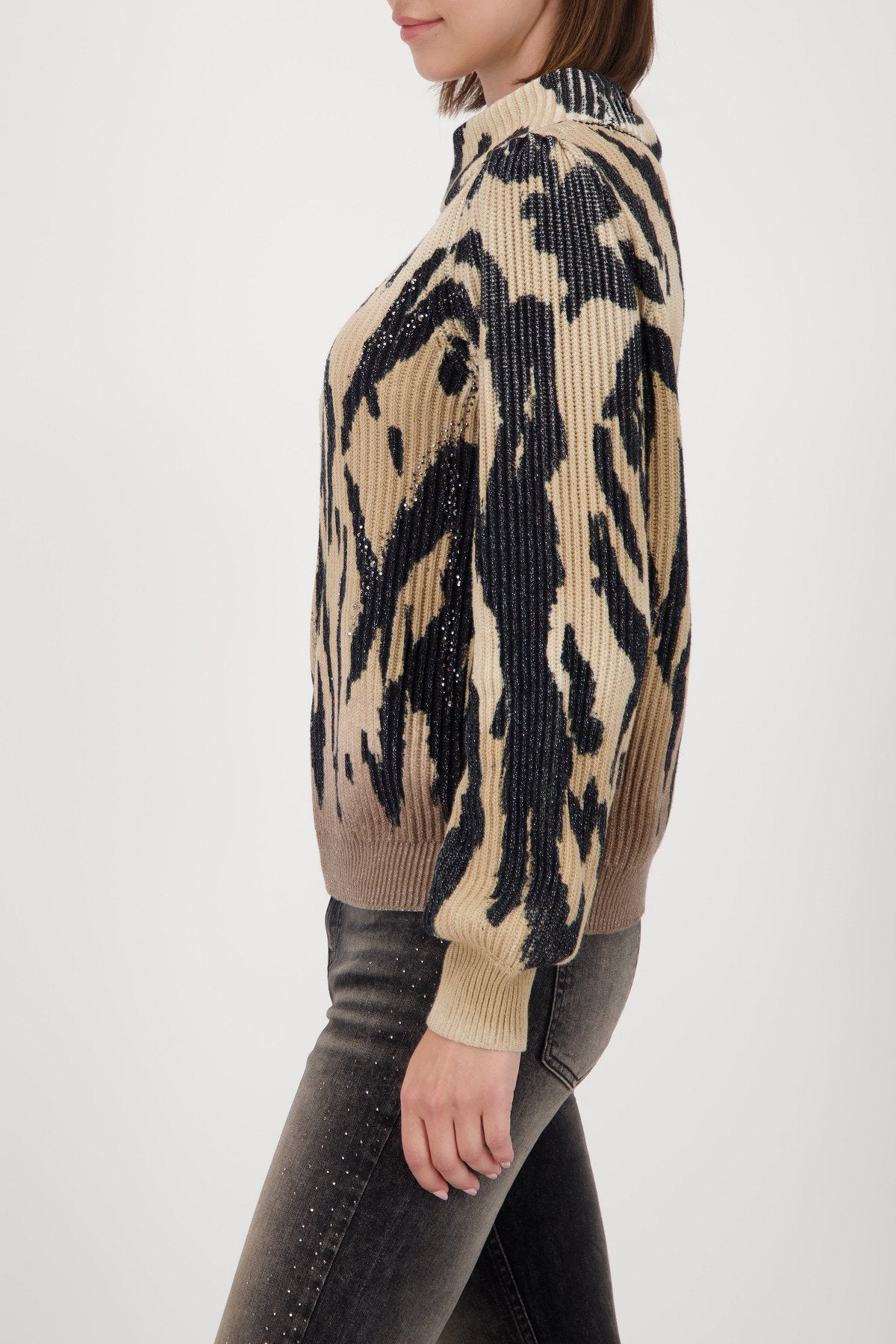Pullover (Cognac Gemustert)
