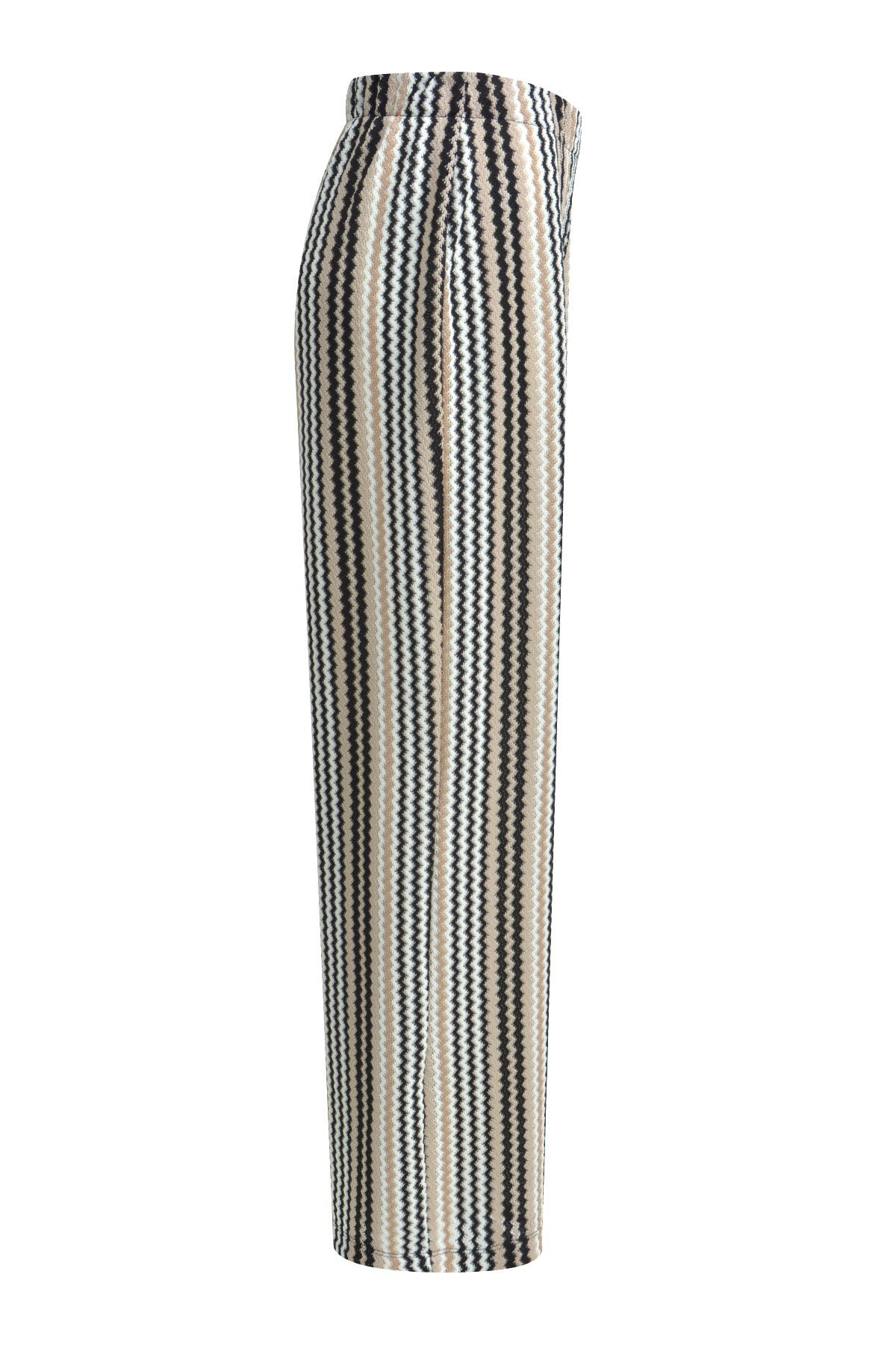 Long Striped Pants (Camel Print)